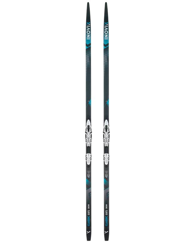Langlaufski Klassisch 550 mit Fell - Soft Camber + Xcelerator Bindungen