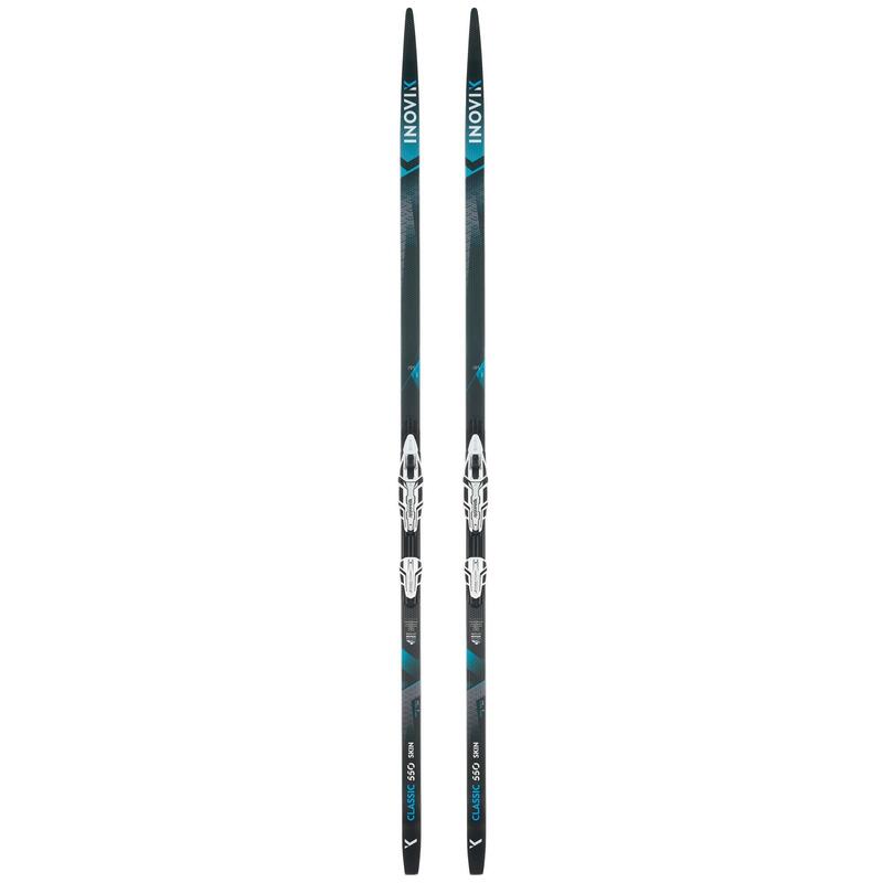 Ski de fond classique 550 à peaux - Cambre HARD + fixation XCELERATOR