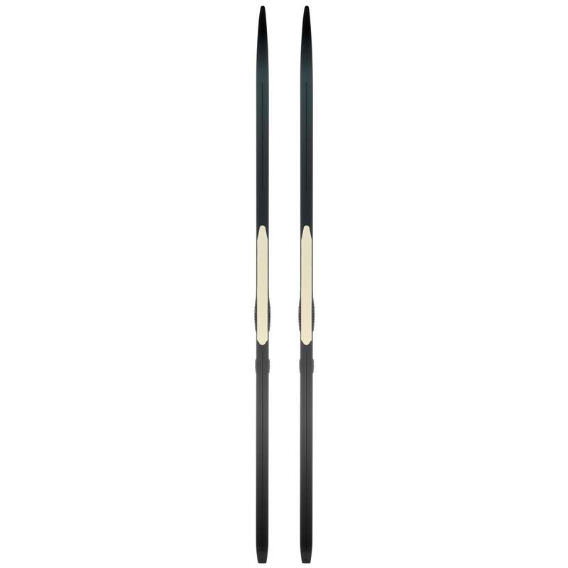 Schiuri schi fond 550 cu piei Camber MEDIU + legături XCELERATOR PRO