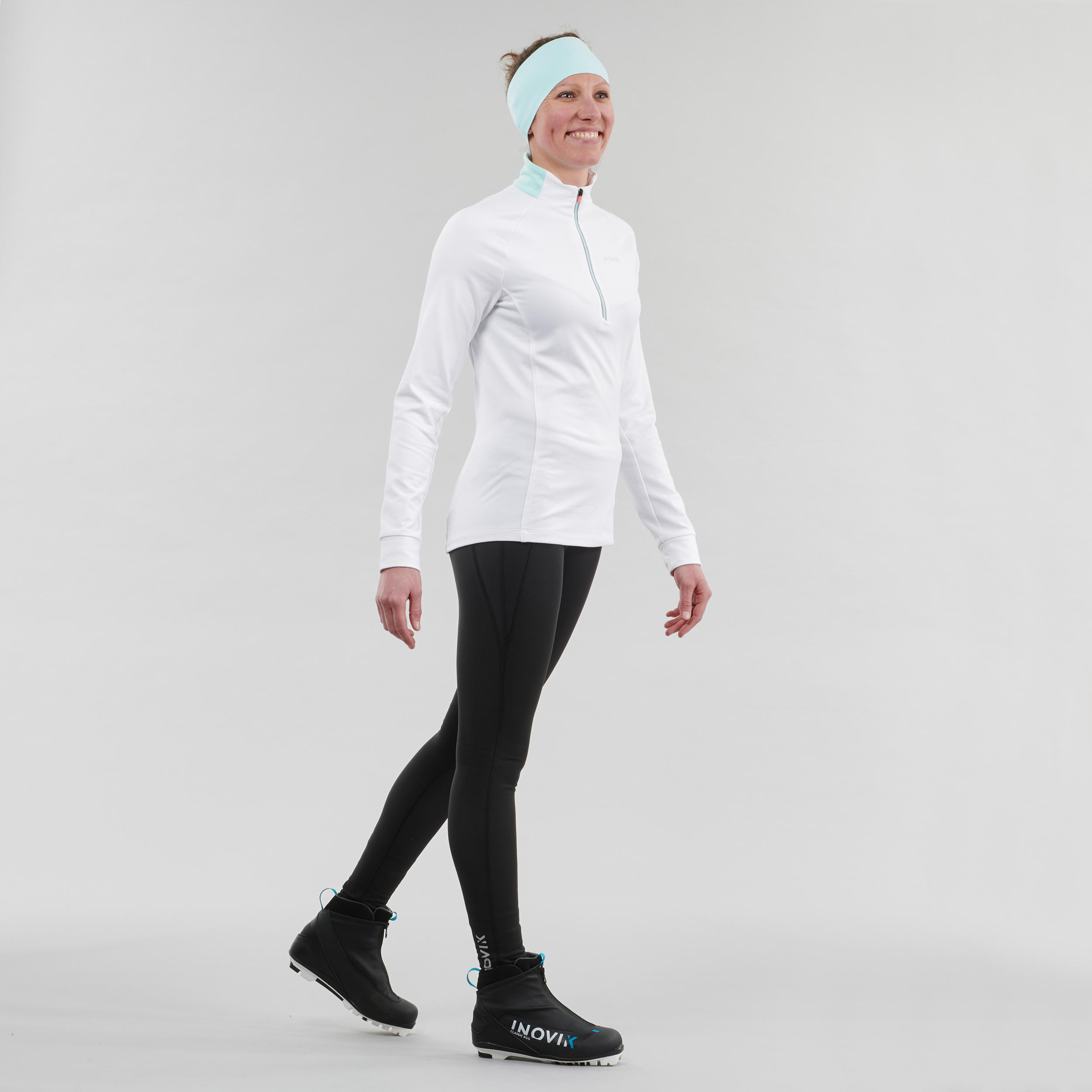 Legginsy termoaktywne do narciarstwa biegowego damskie Inovik XC S 100 8/15