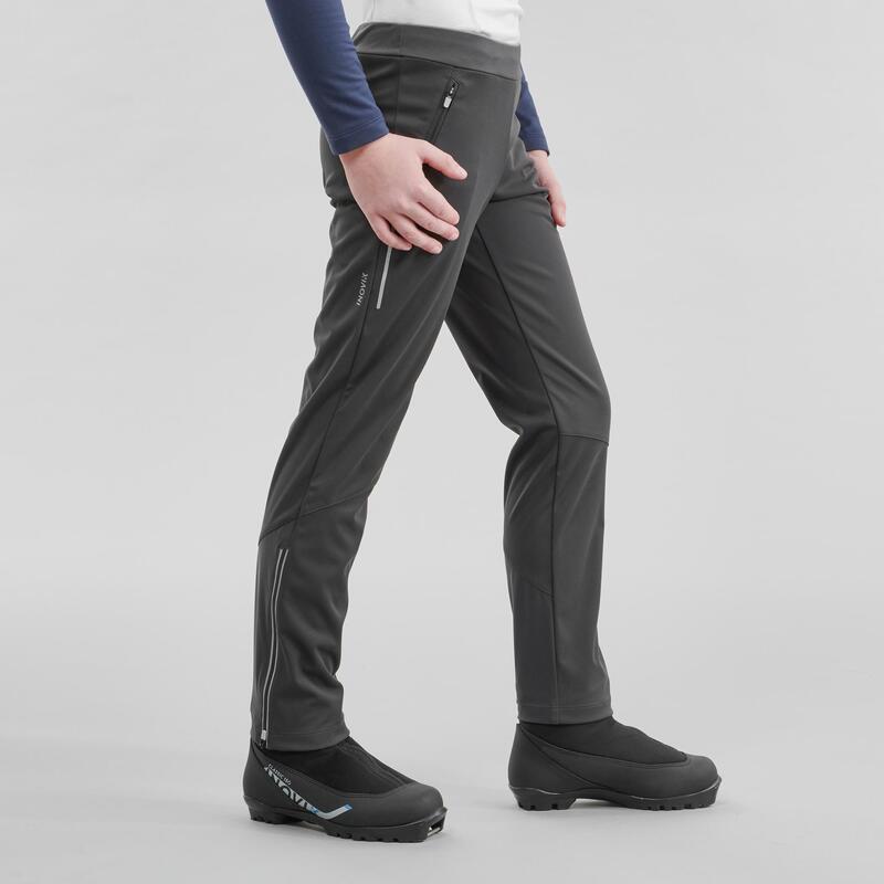 Pantalon ski de fond noir XC S PANT 500 ENFANT