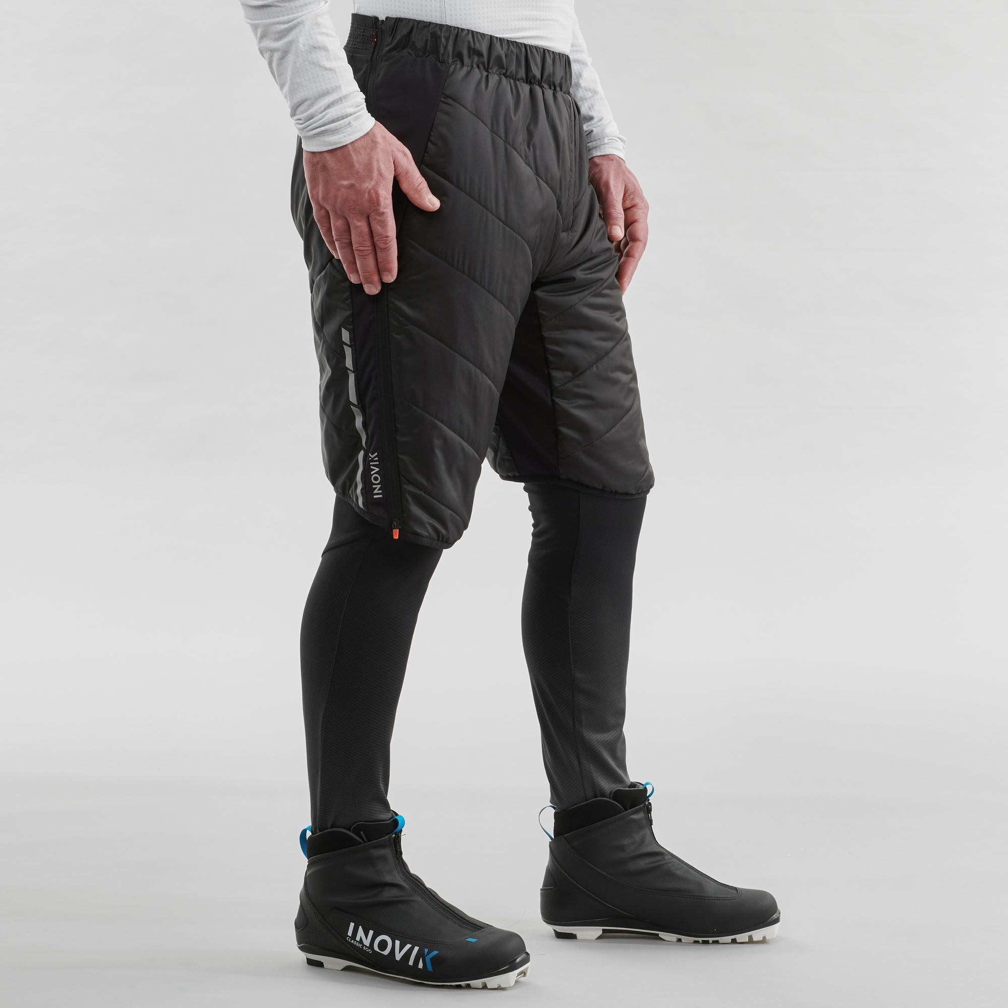 XC S SHORT 500 warm black cross-country ski shorts - men