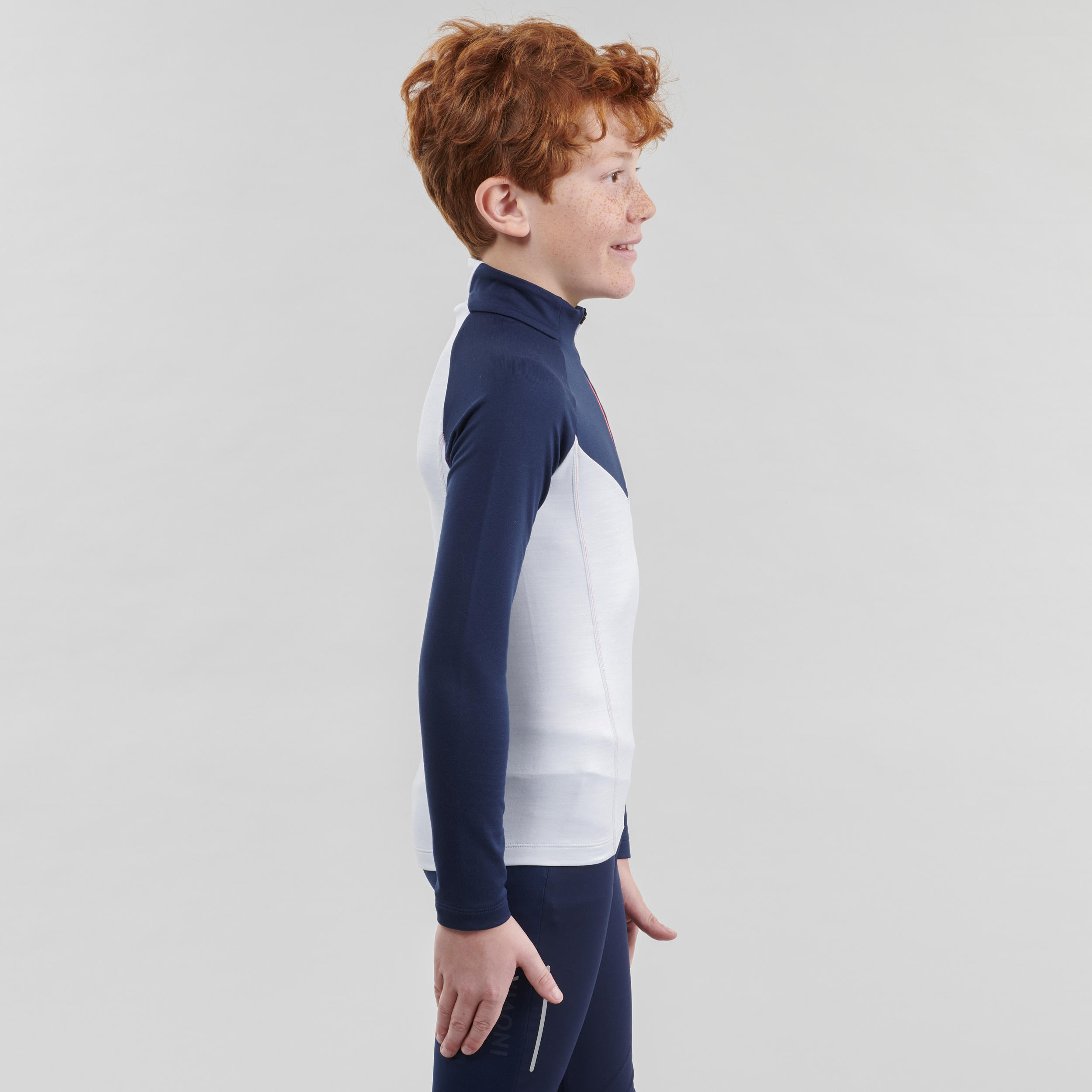 Kid's XC S Warm Long-sleeved T-shirt 100 - Blue 3/7