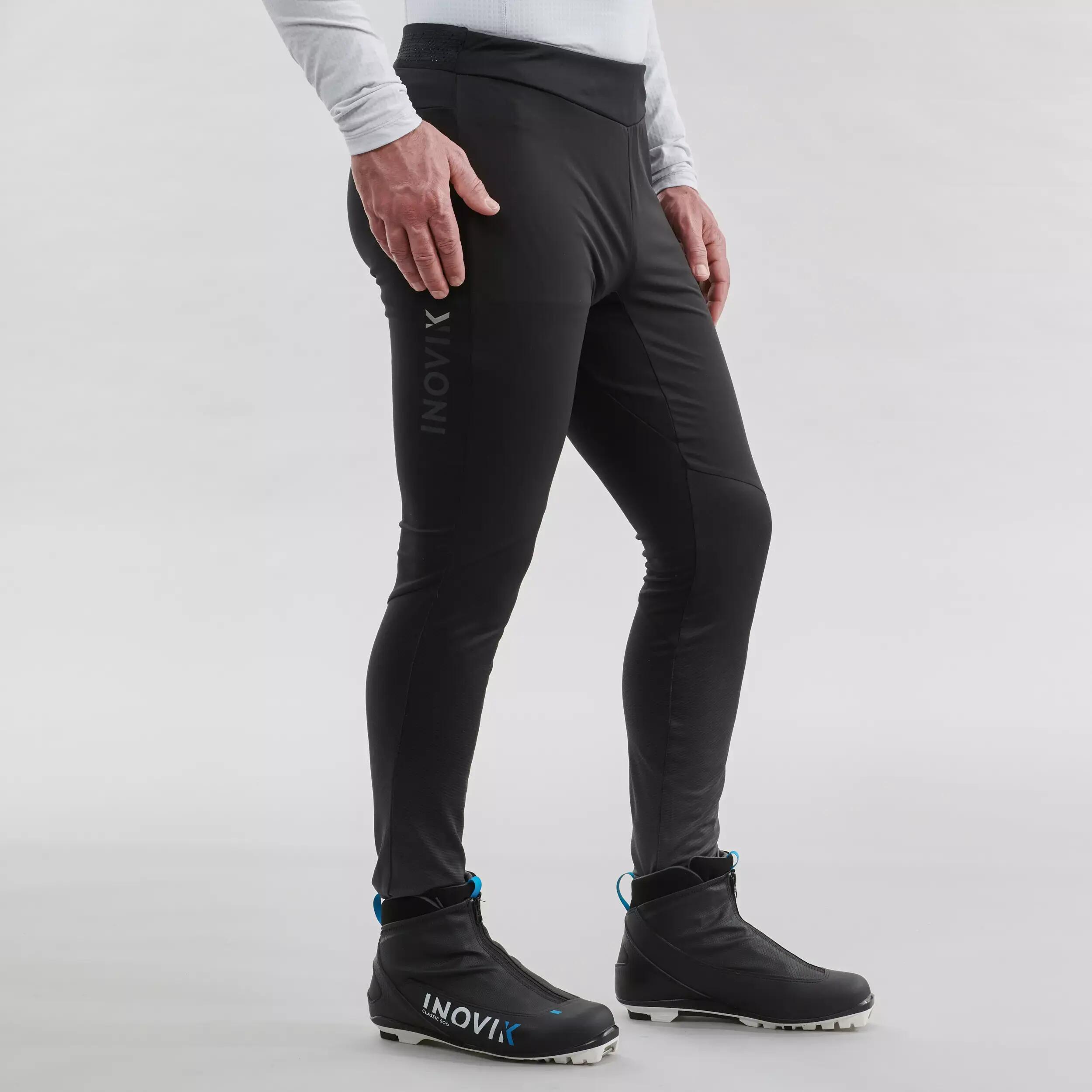Men's Cross-Country Skiing Tights XC S 500 - Black 3/8