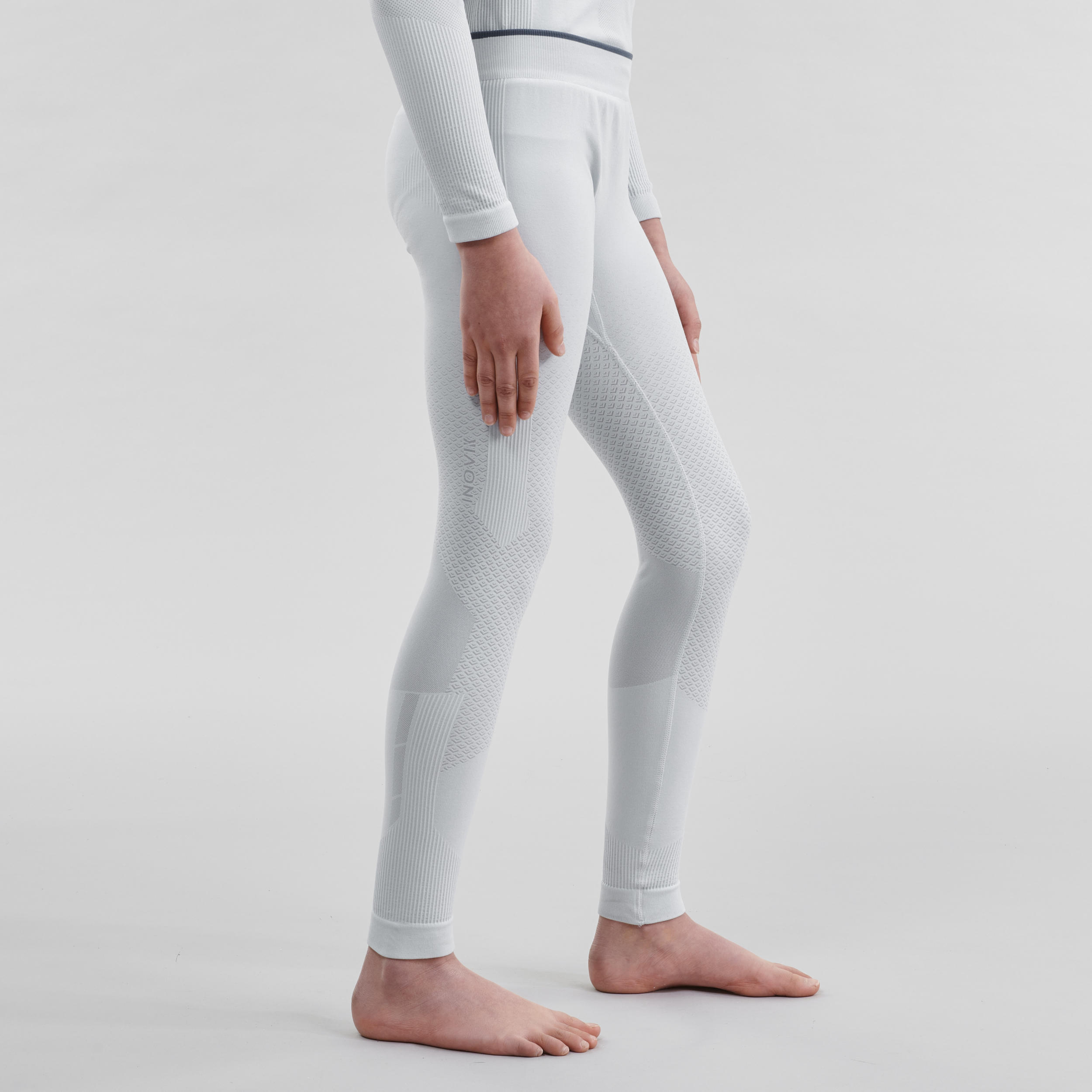 Kids' Base Layer Pants - UW 500 Grey - INOVIK