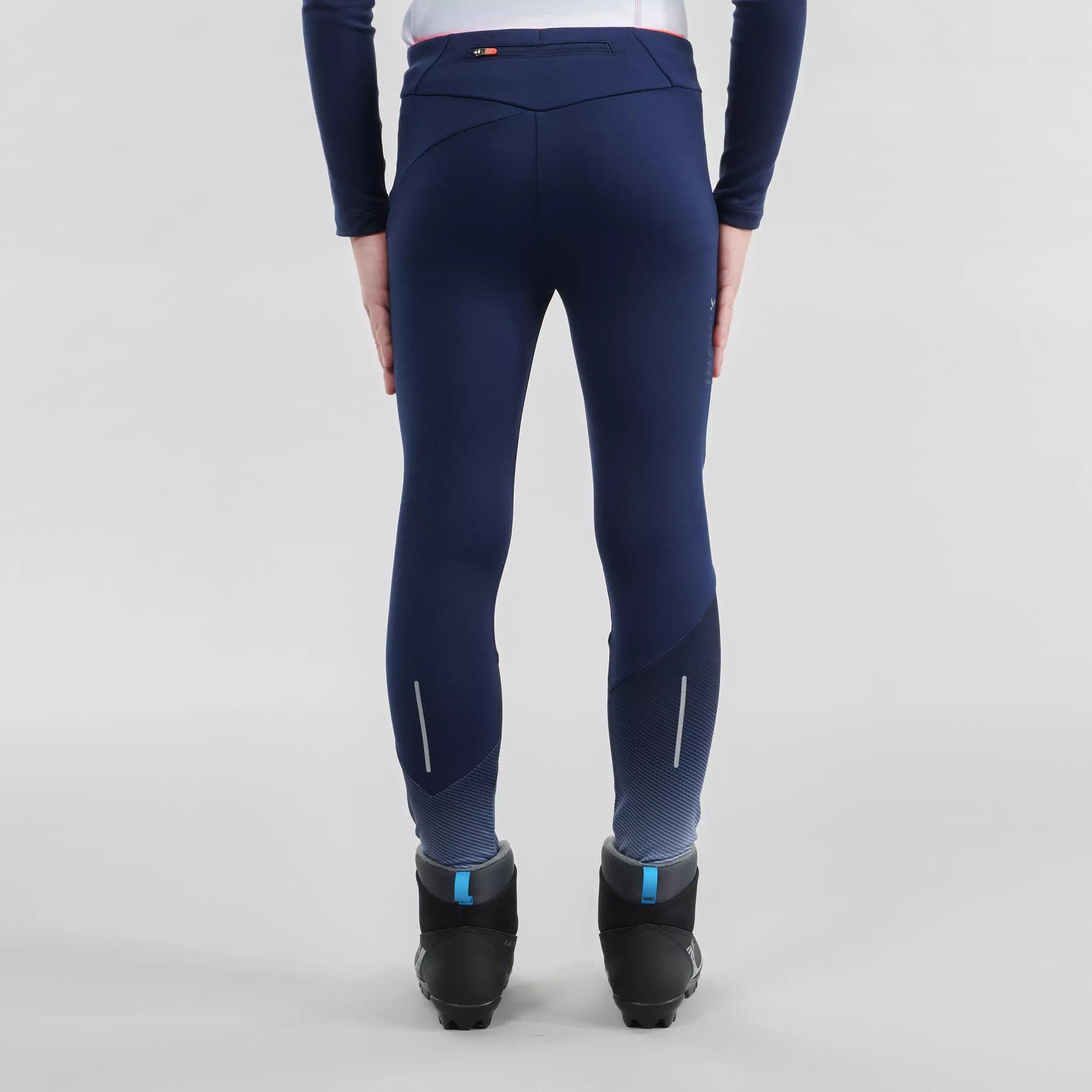 Kids' Cross-Country Ski Tights XC S TIGHT 500 - Blue 5/11