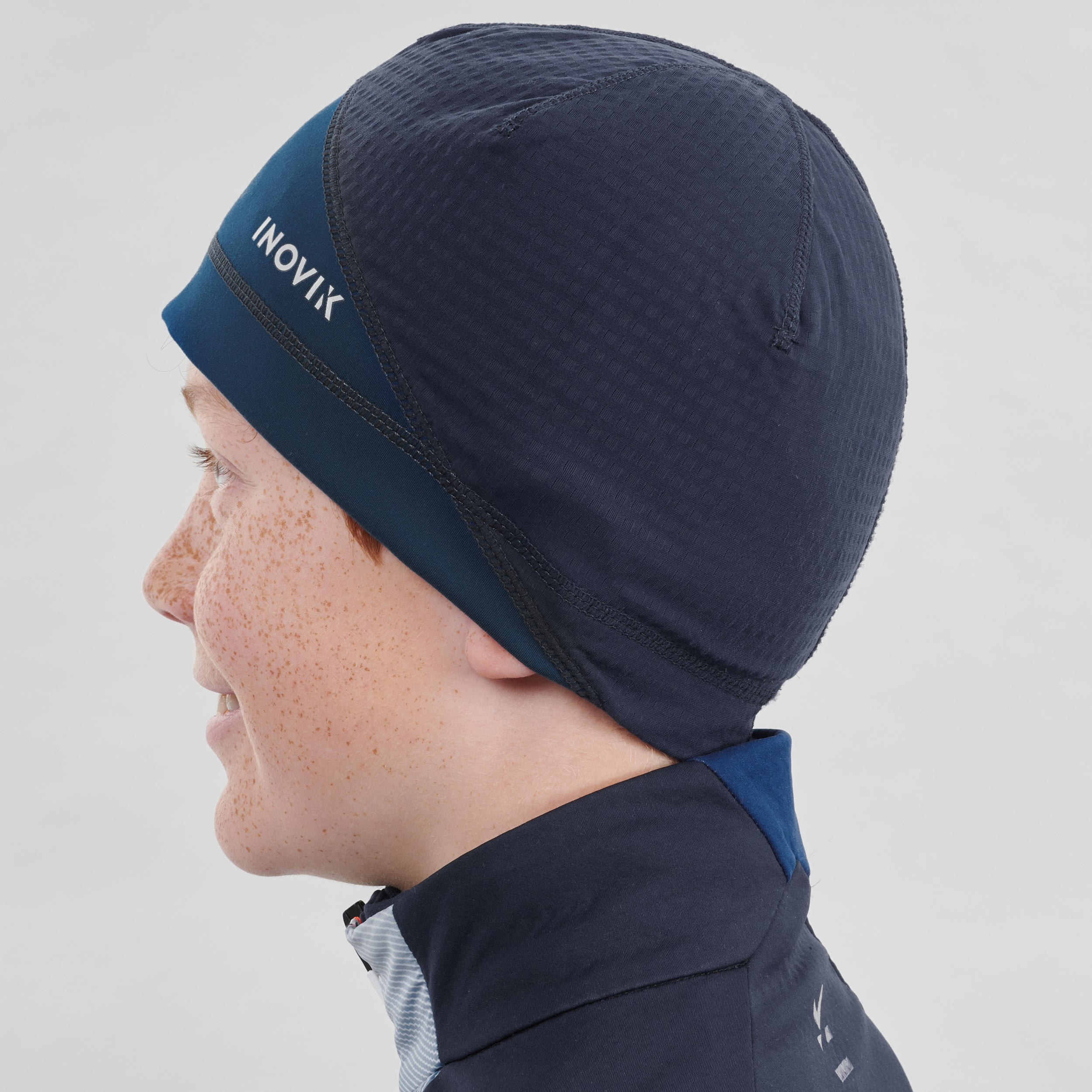 Kids' Cross-Country Ski Hat XC S BEANIE 500 - Blue 2/5