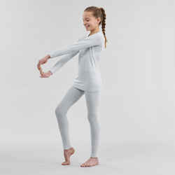 Kids' High-Tech Cross-Country Skiing Base Layer XC S UW 500 - grey