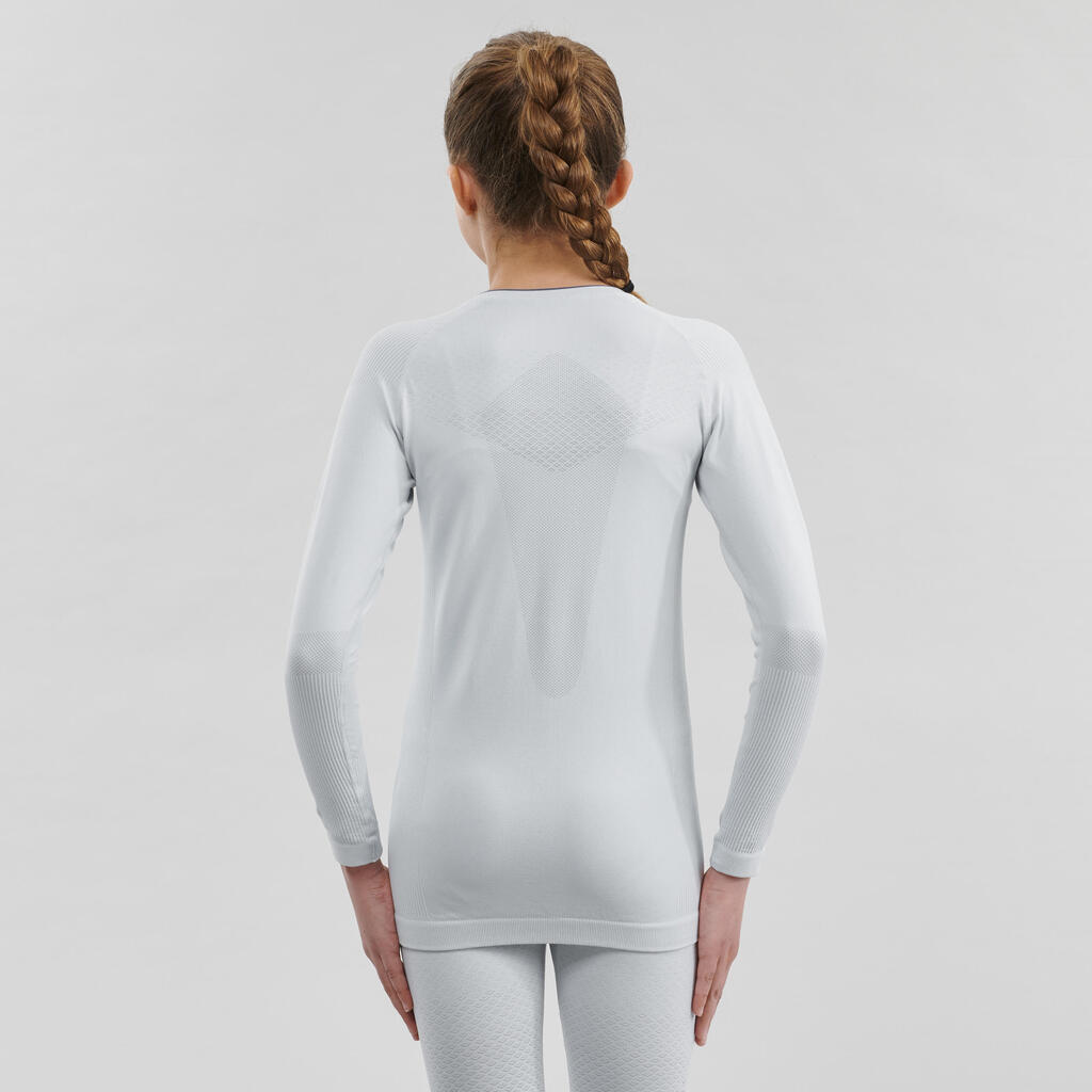 Kids' High-Tech Cross-Country Skiing Base Layer XC S UW 500 - grey