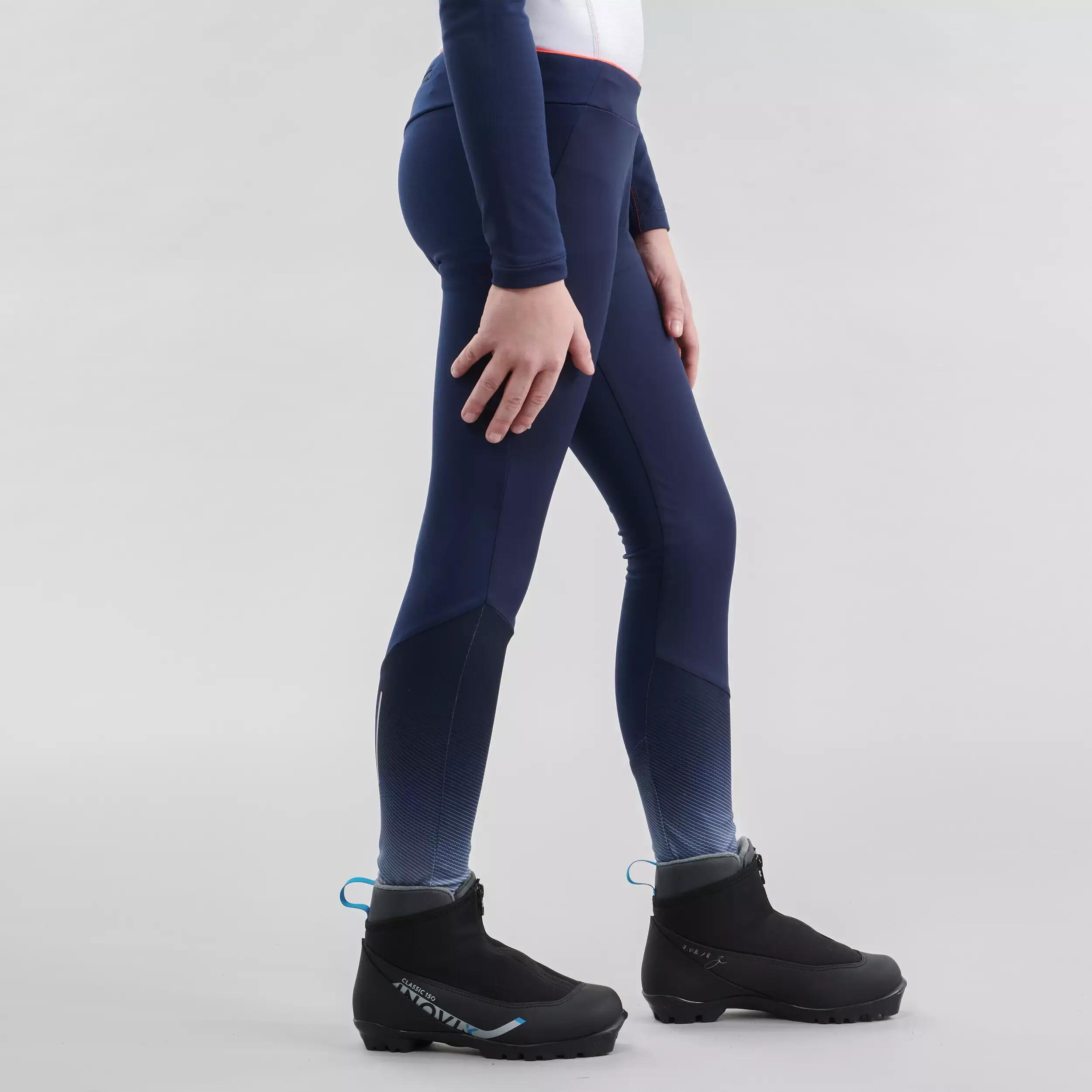 Kids' Cross-Country Ski Tights XC S TIGHT 500 - Blue 4/11
