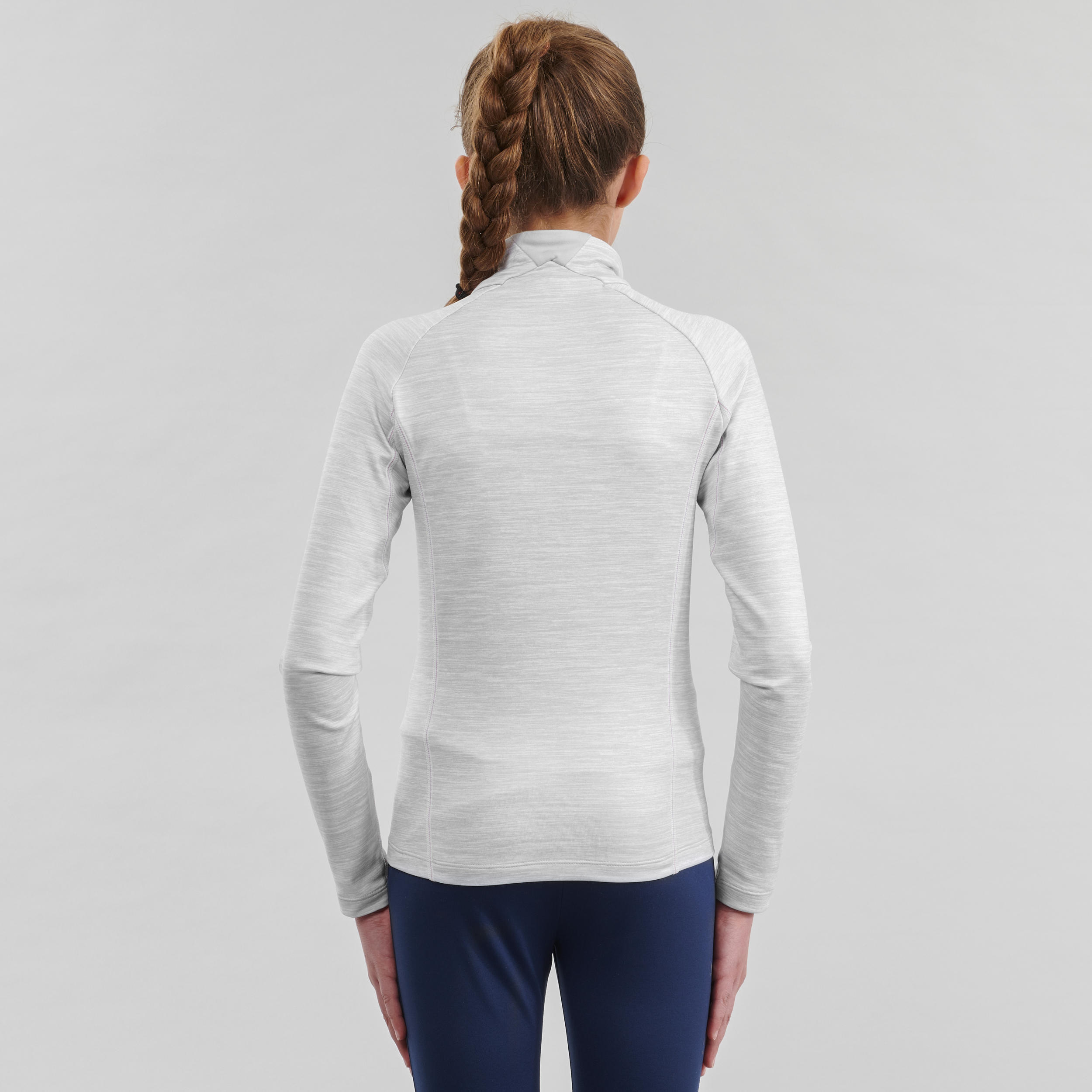Kid's XC S Warm Long-sleeved T-shirt 100 - Grey 5/7