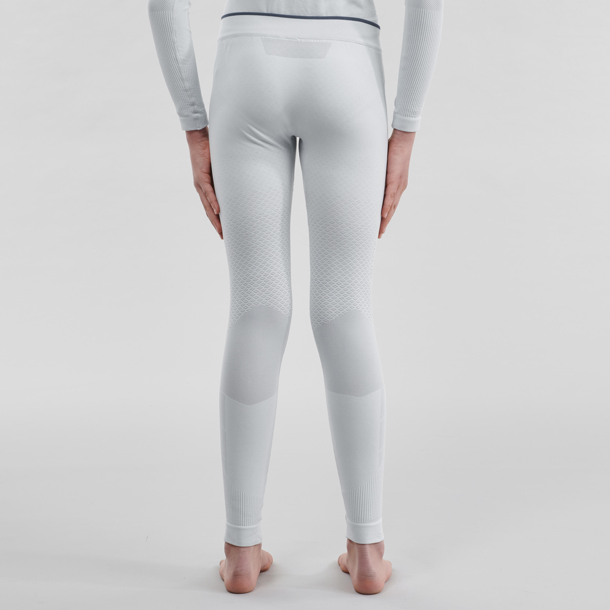 Kids' Base Layer Pants - UW 500 Grey - Foggy blue, Pebble grey - Inovik -  Decathlon