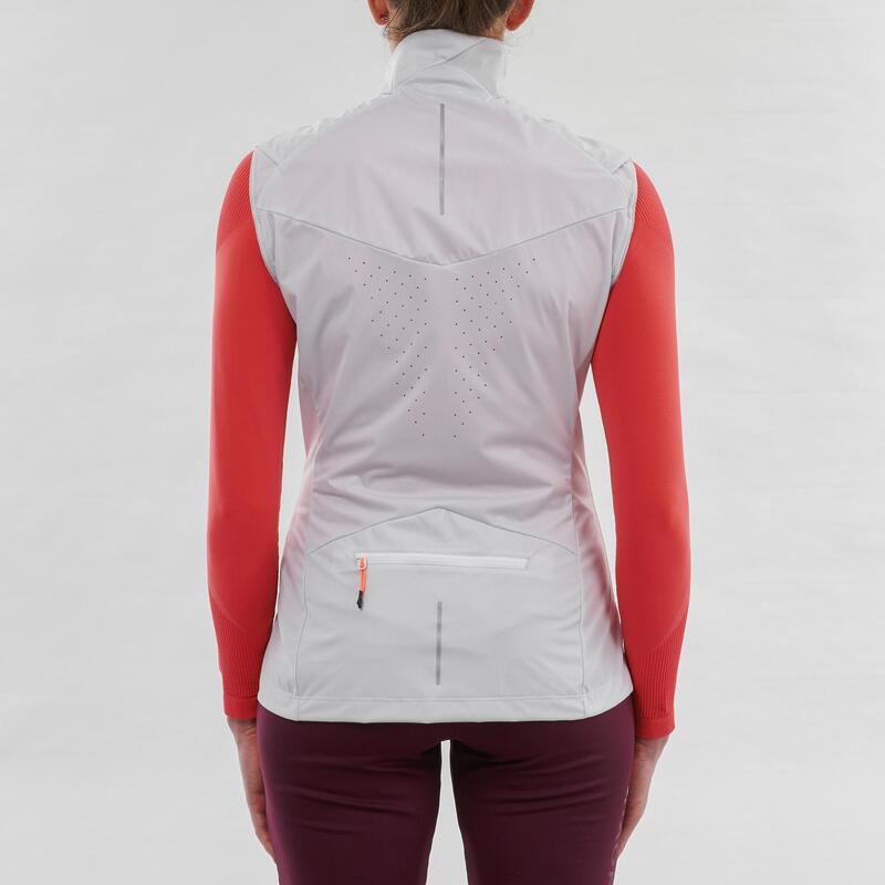 Bodywarmer voor langlaufen dames XC S Vest 500 wit