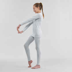 Kids' High-Tech Cross-Country Skiing Base Layer XC S UW 500 - grey