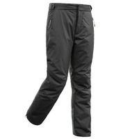 Pantalon chaud de ski de fond gris XC S PANT 100 enfant