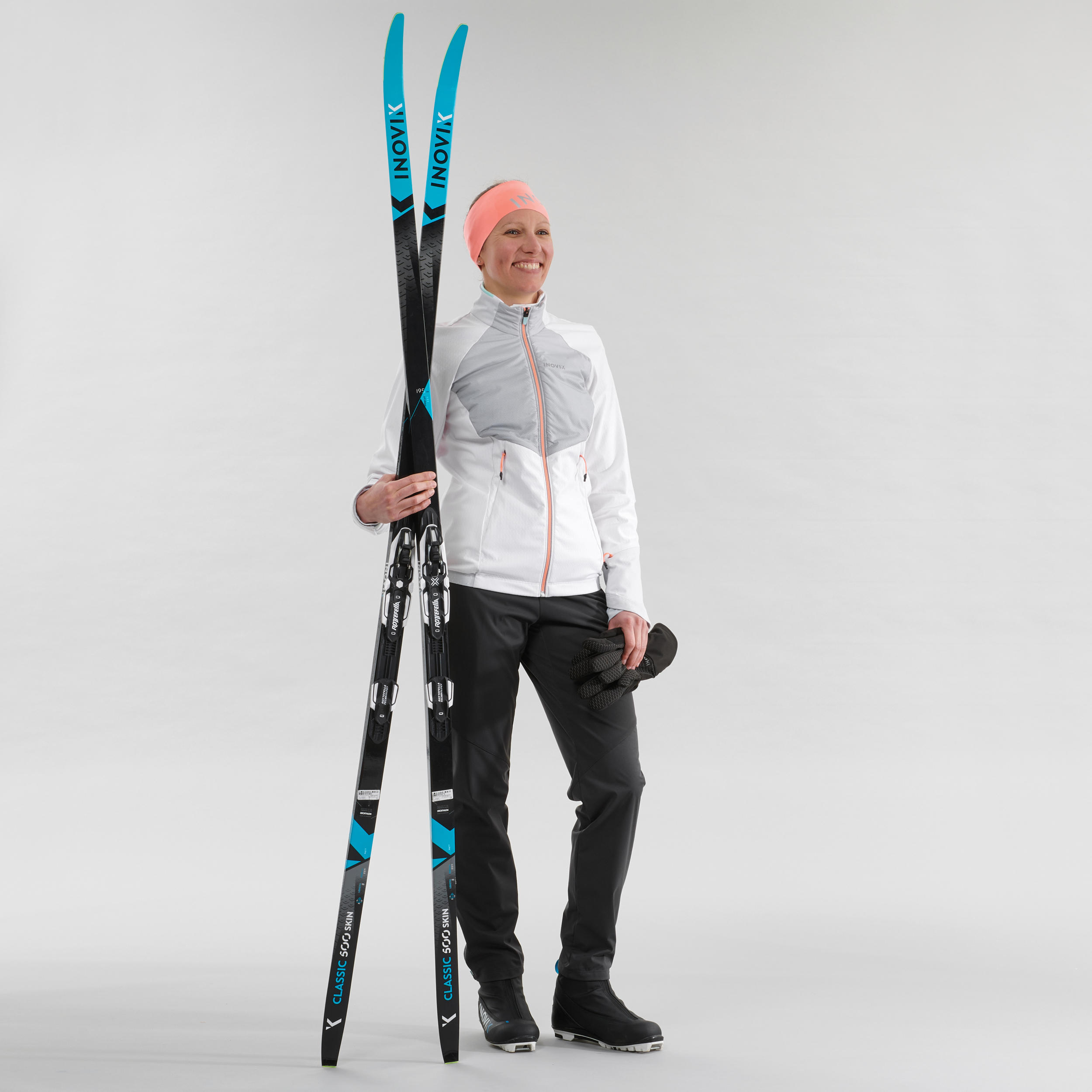 Women's Cross-Country Ski Jacket XC S Jacket 550 - White 2/10