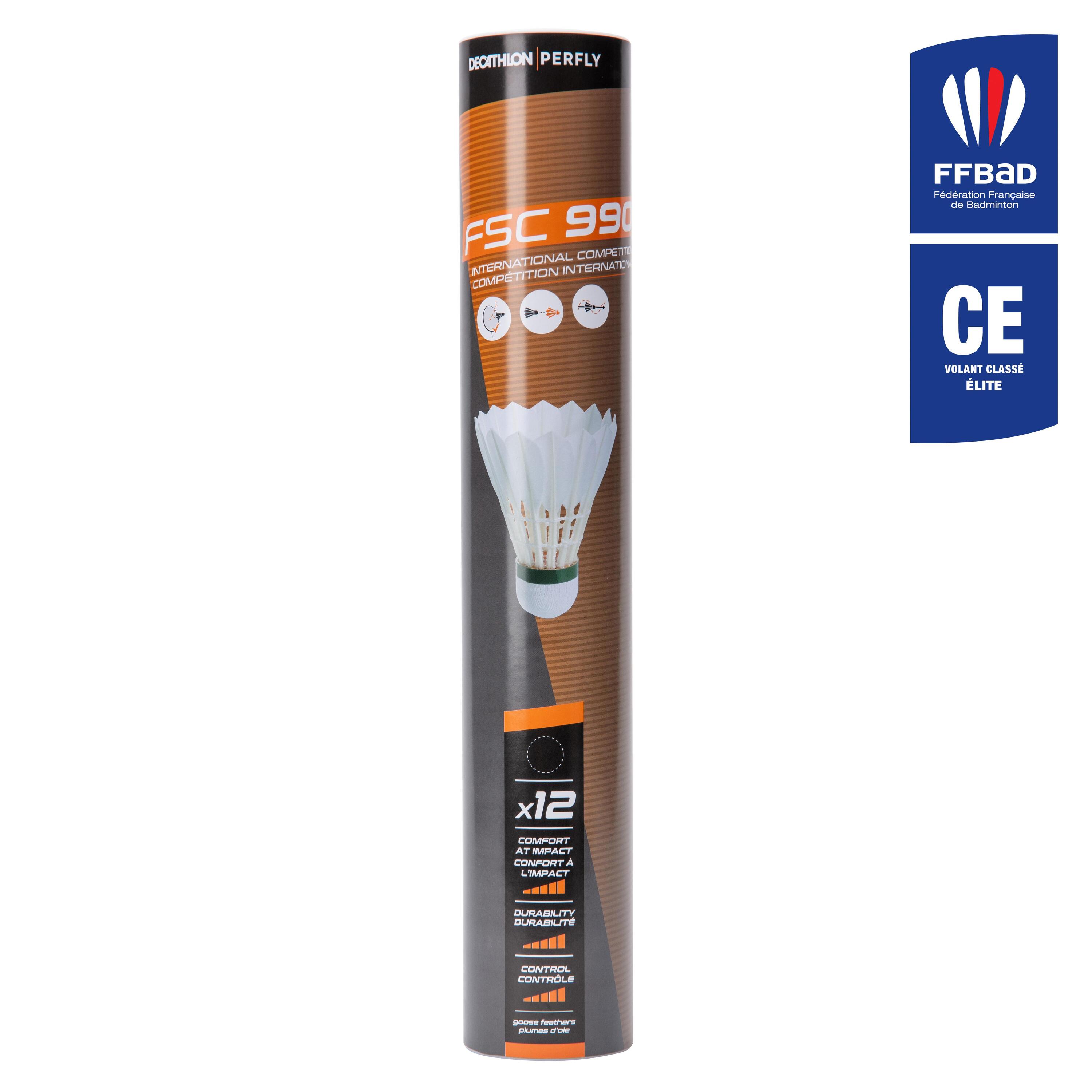 Volant plume De Badminton FSC 990 X 12 Vitesse 78 2/13