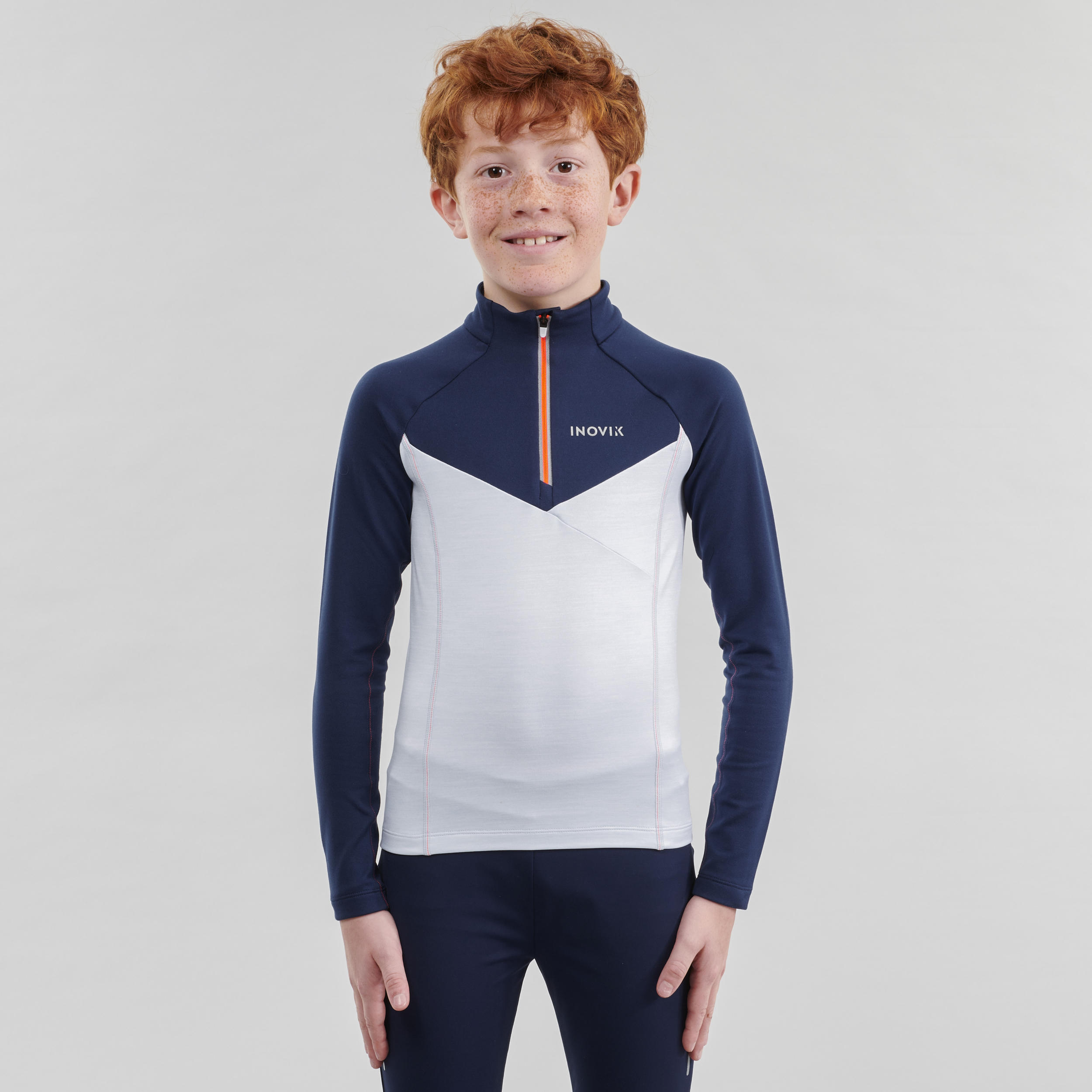 Kid's XC S Warm Long-sleeved T-shirt 100 - Blue 2/7