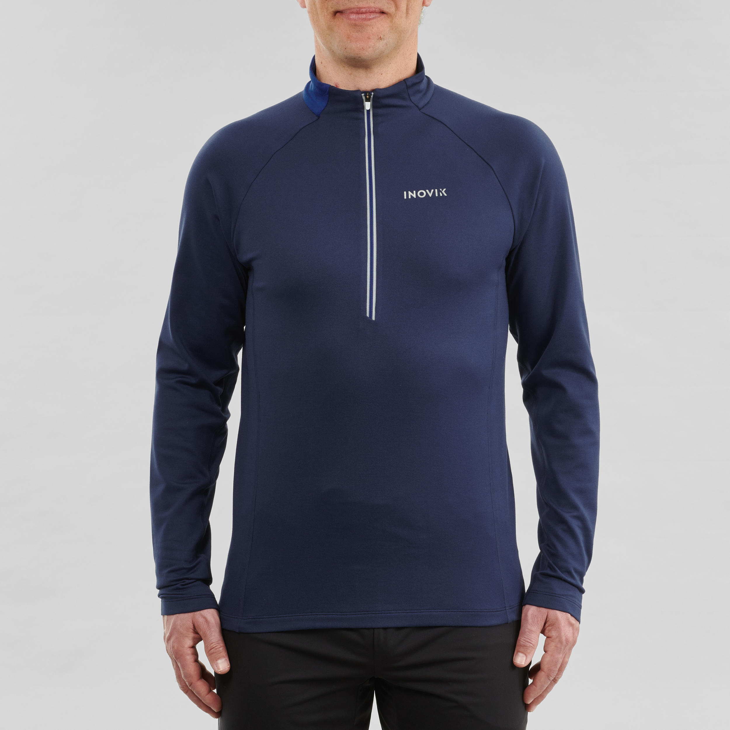 Men's Cross-Country Skiing Warm Long-Sleeved T-Shirt XC S 100 - Blue 4/8