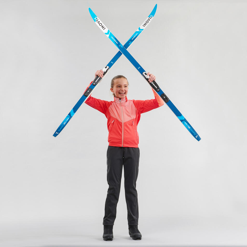 Šilta lygumų slidinėjimo striukė mergaitėms „XC S Jacket 550“