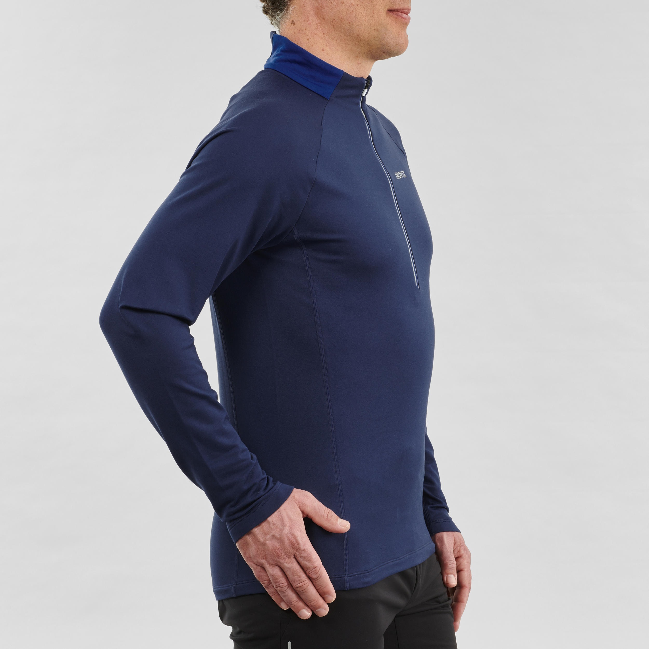Men's Cross-Country Skiing Warm Long-Sleeved T-Shirt XC S 100 - Blue 5/8