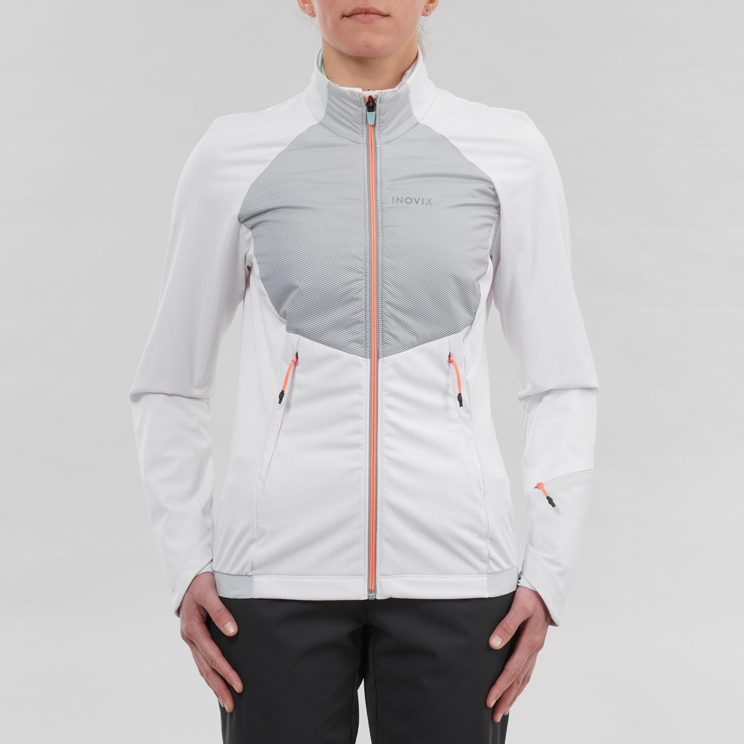 Women's Cross-Country Ski Jacket XC S Jacket 550 - White 3/10