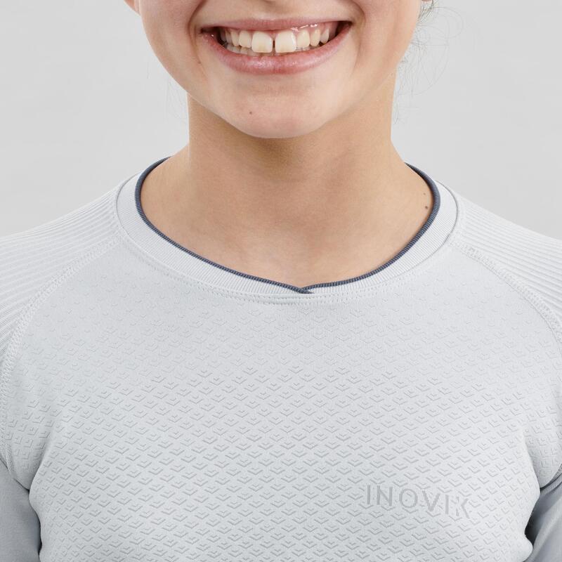 Kids' HighTech CrossCountry Skiing Base Layer XC S UW 500 grey