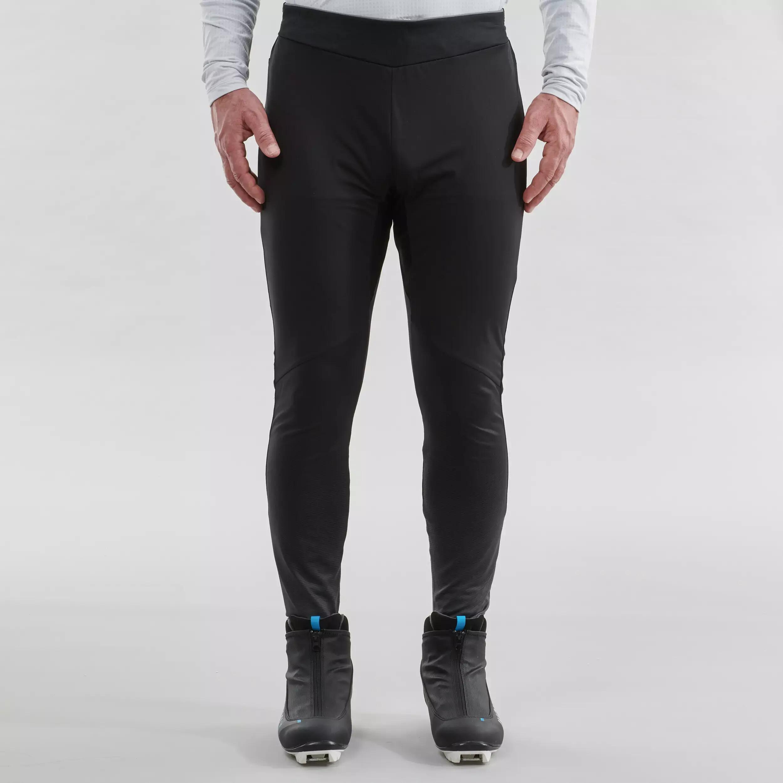 Men's Cross-Country Skiing Tights XC S 500 - Black 2/8