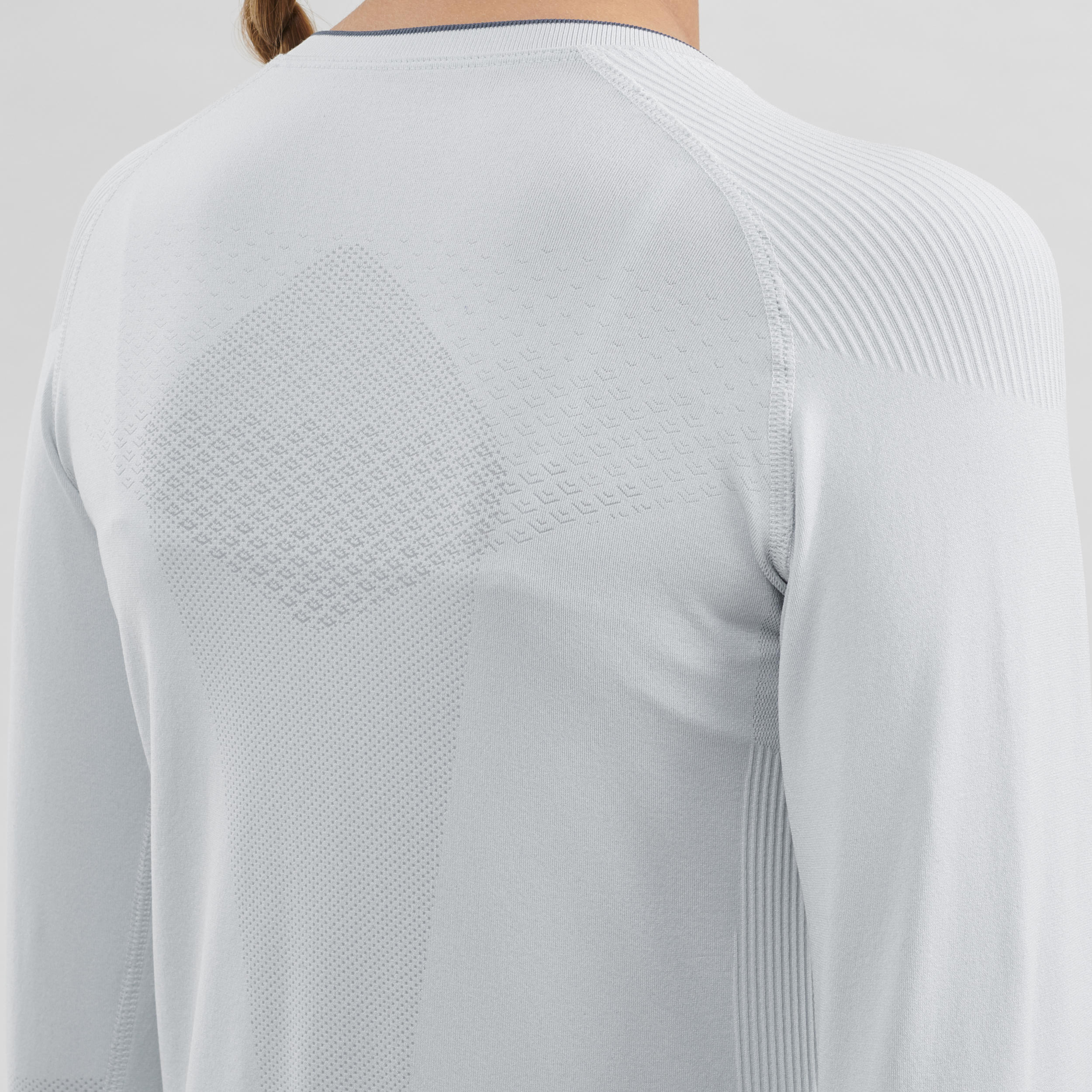Kids' High-Tech Cross-Country Skiing Base Layer - UW 500 Grey - INOVIK