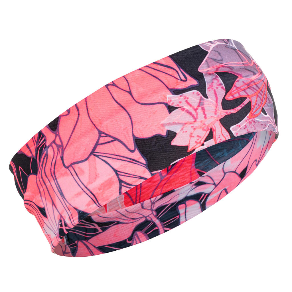 Women's cardio fitness training headband - floral print