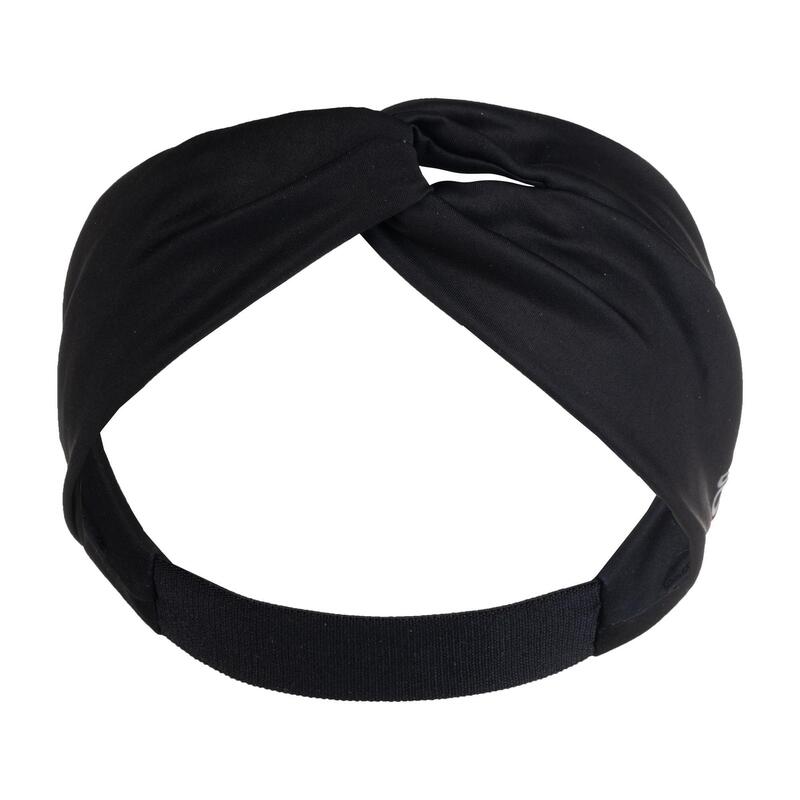 Women's Cardio Fitness Headband with Elastic - Black