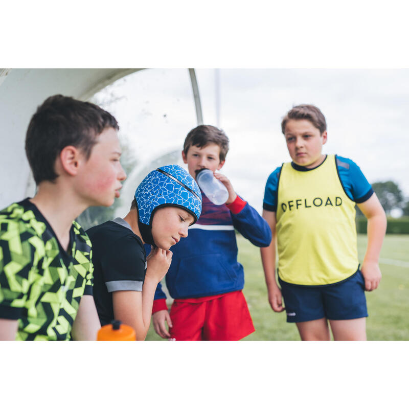 Cască rugby R100 Albastru Copii