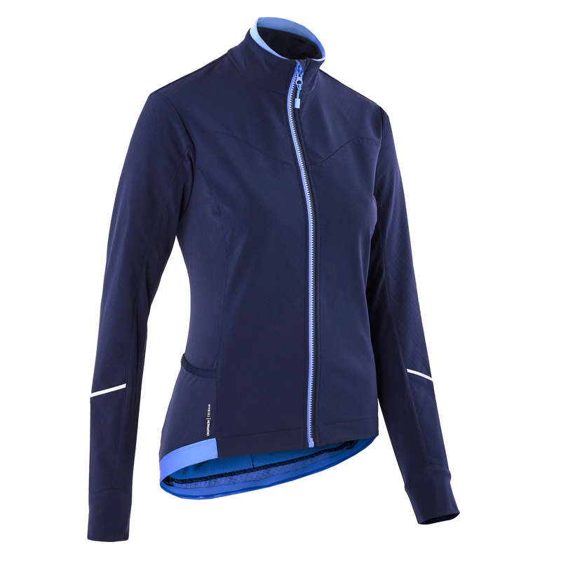 WOMEN COLD WEATHER ROAD APPAREL Clothing - 500 Women's Cycling Jacket TRIBAN - By Sport
