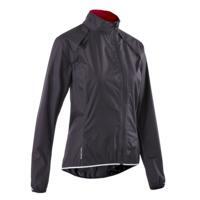 Chaqueta impermeable ciclismo mujer TRIBAN RC 500 NEGRO