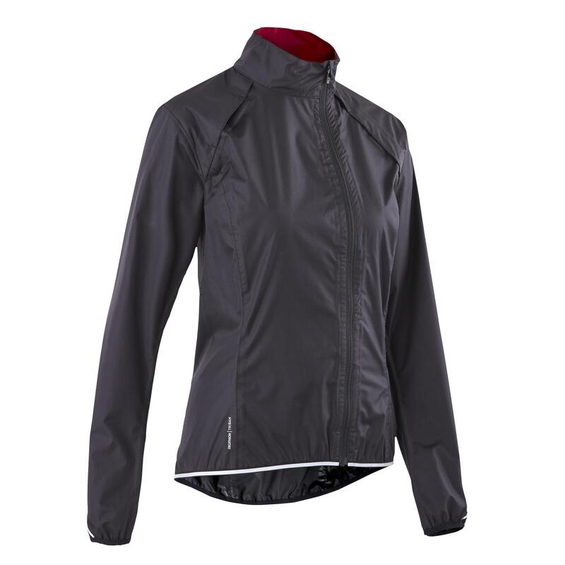 RC500 Women's Waterproof Cycling Jacket - Black