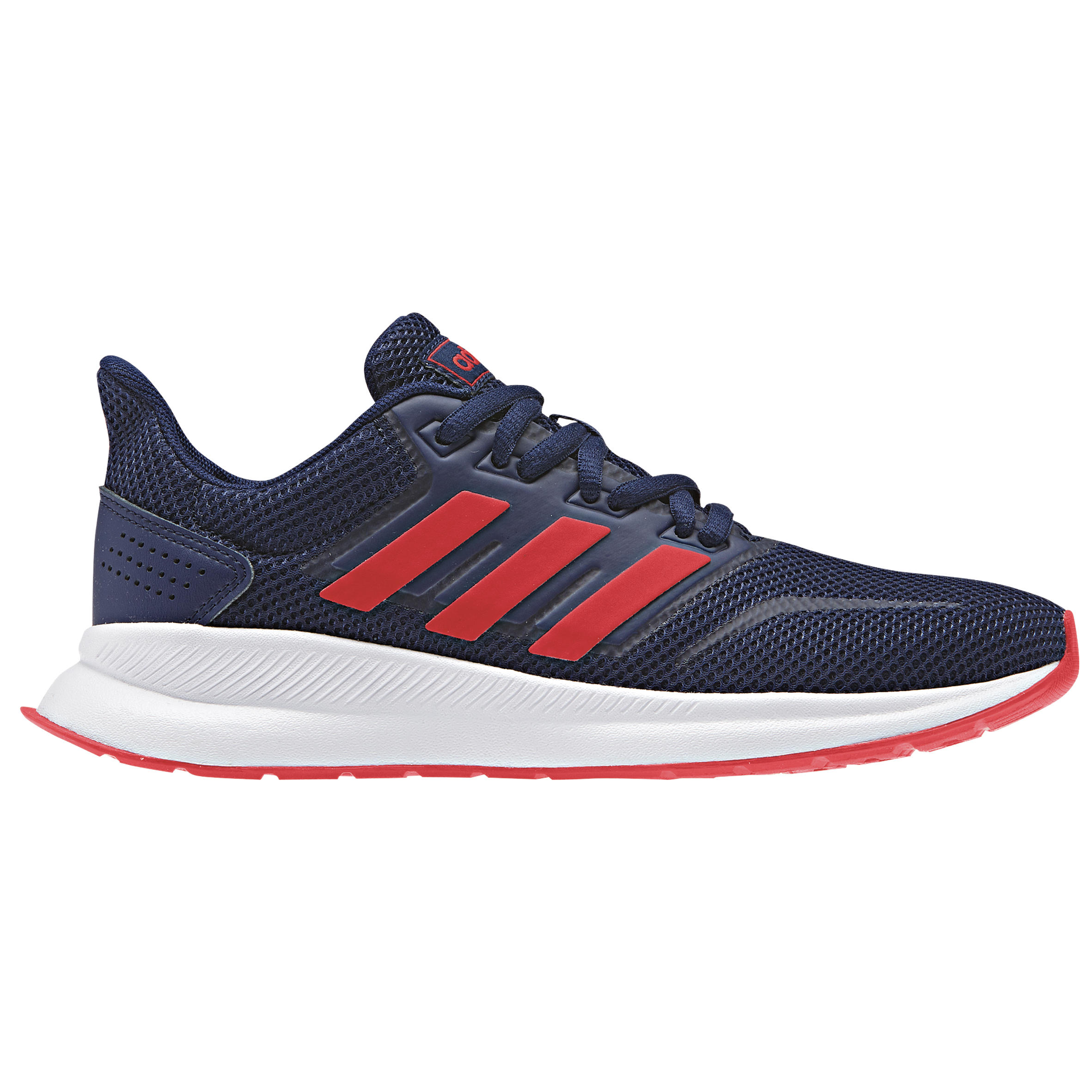 Adidas Falcon kids' walking shoes blue/red 1/2