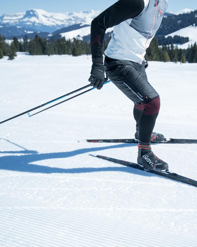 Short chaud de ski de fond Homme XC S SHORT 500 - Noir