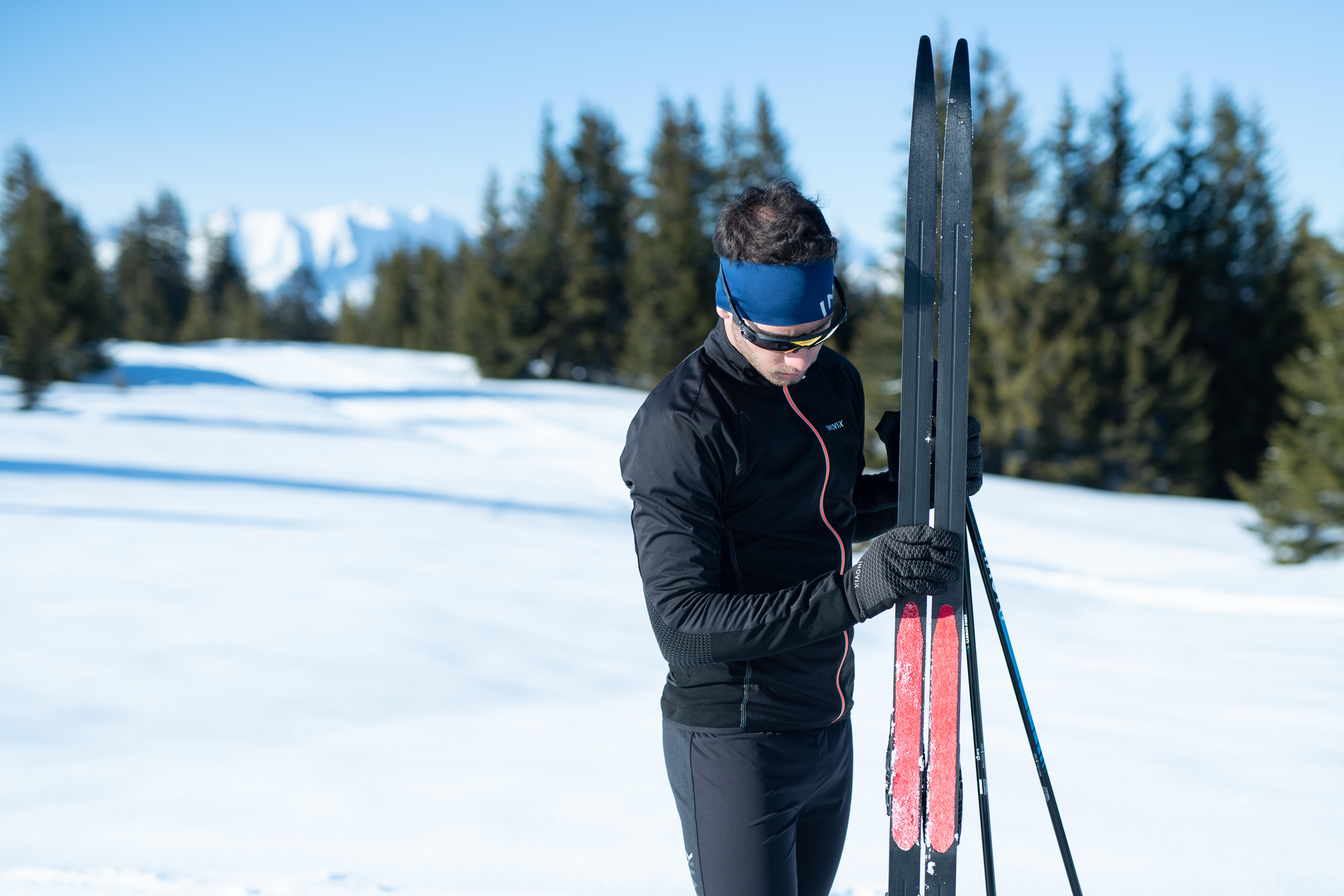 Ski de fond classique avec fixations Xcelerator XC S 900 skin cambre rigide Inovik Décathlon