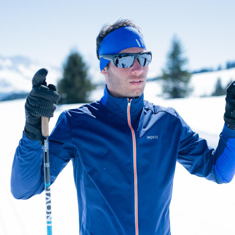 man skiing
