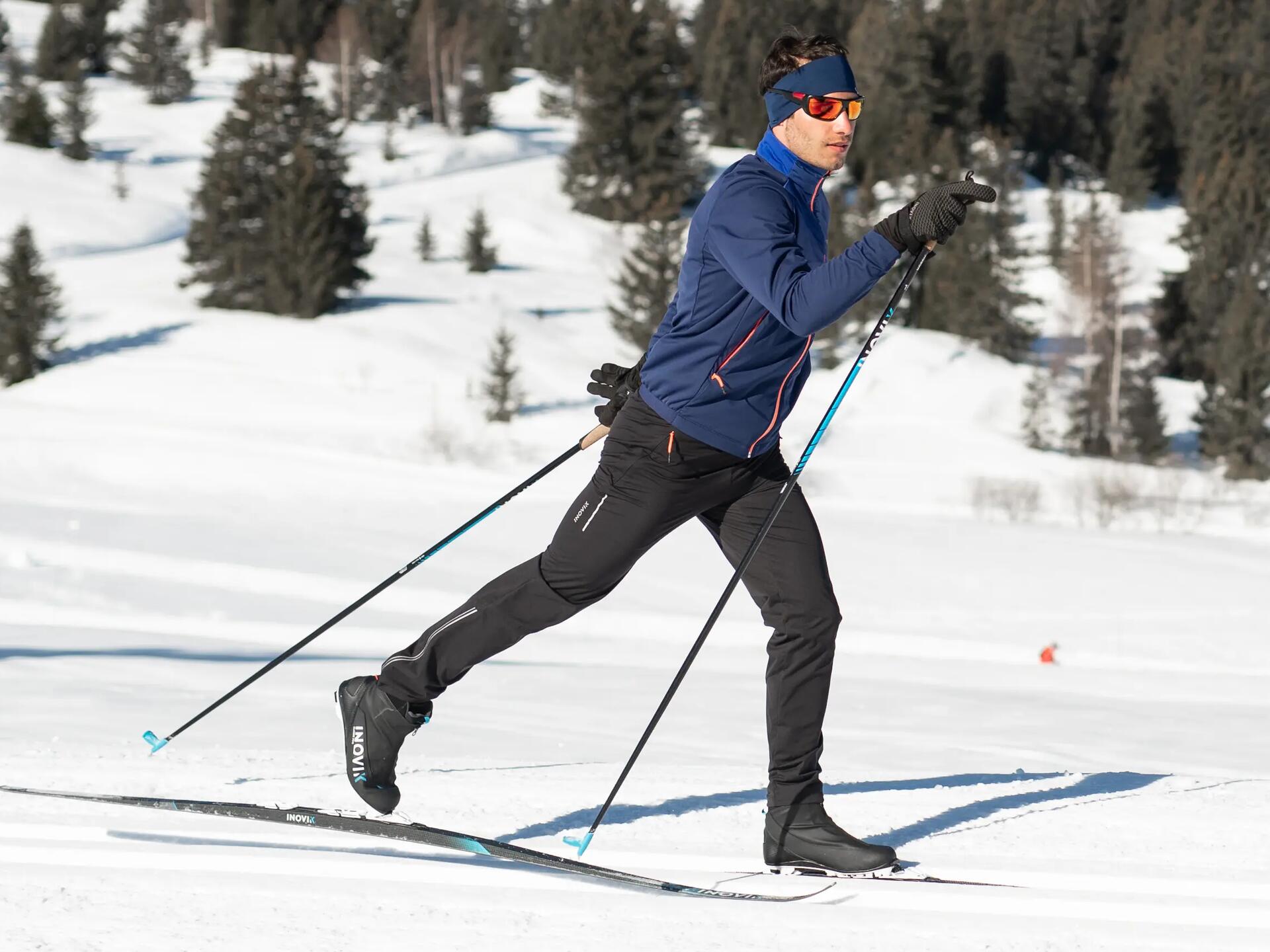 intermediate-level classic cross-country skiing