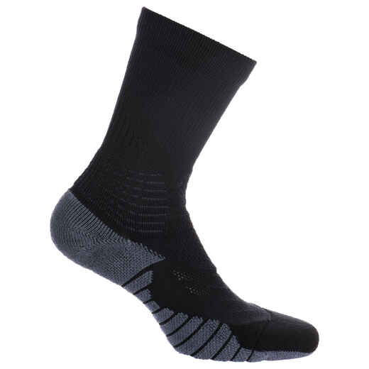 
      Men's/Women's Mid-Rise Basketball Socks SO900 - Black
  