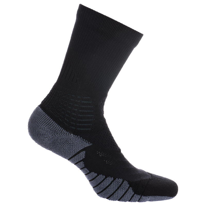 Calcetines Baloncesto Tarmak SO900 MID adulto negro