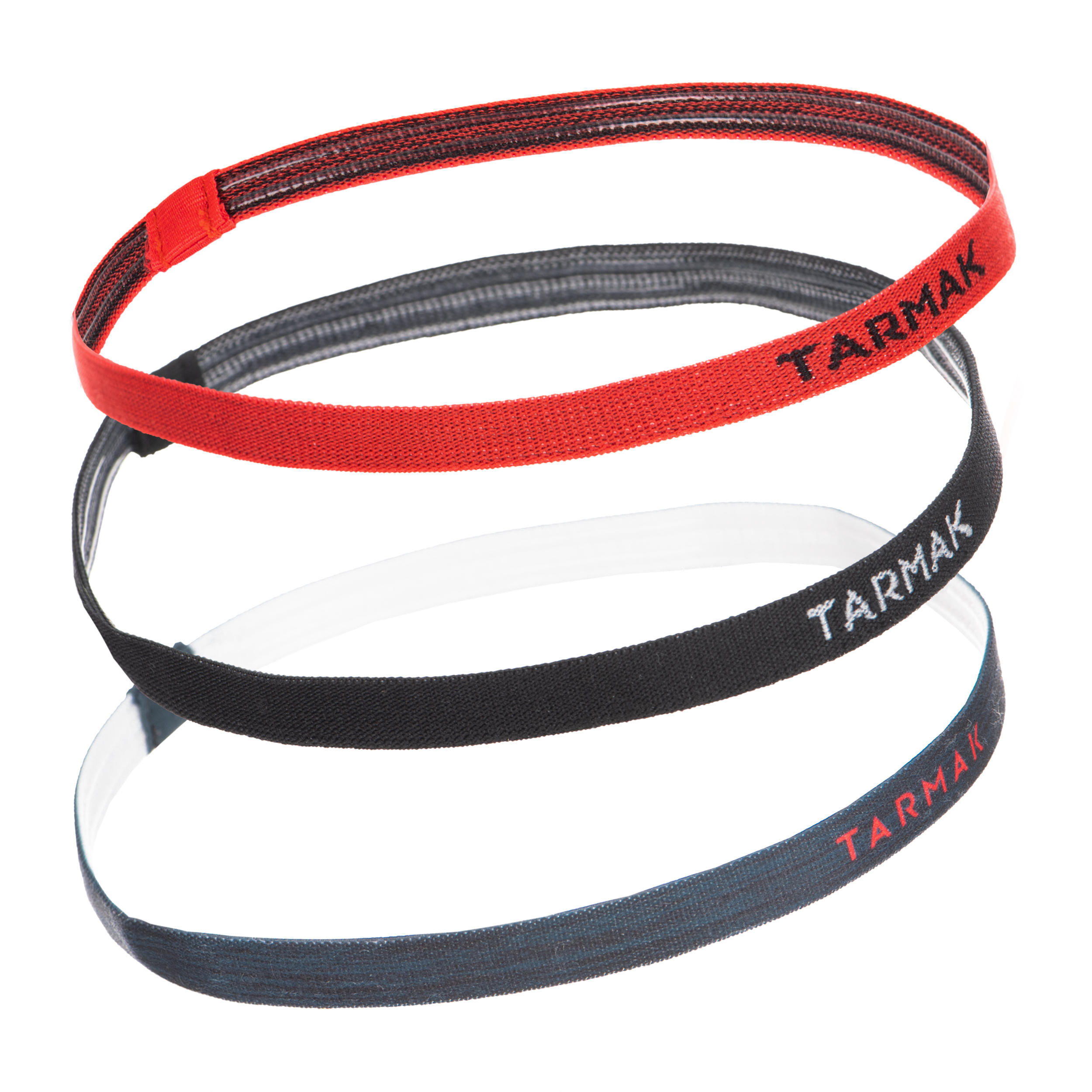 TARMAK Women's Basketball Headband Pack - Black/Grey/Red