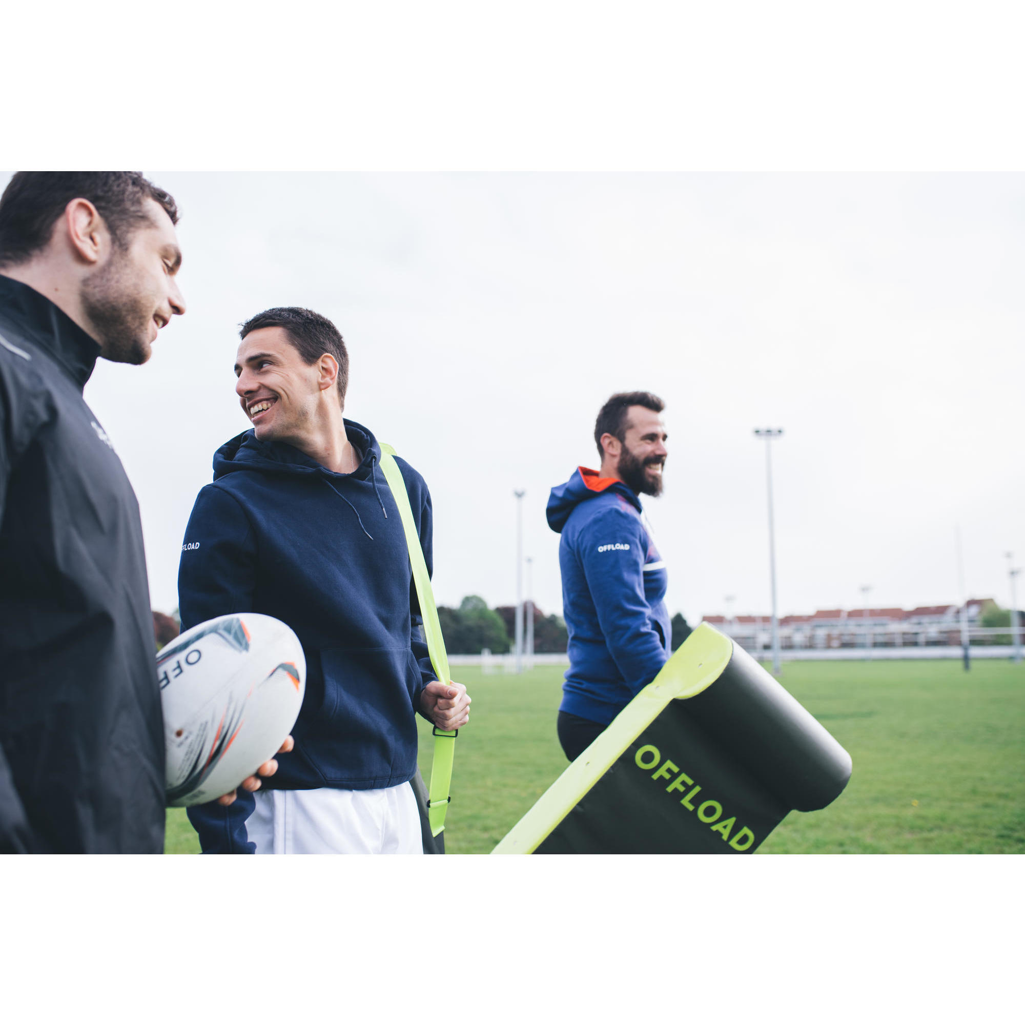 SAC A BALLON TUBE 5 BALLONS DE RUGBY KAKI OFFLOAD Decathlon