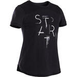 Domyos T-shirt korte mouwen ademend katoen 500 meisjes GYM KINDEREN