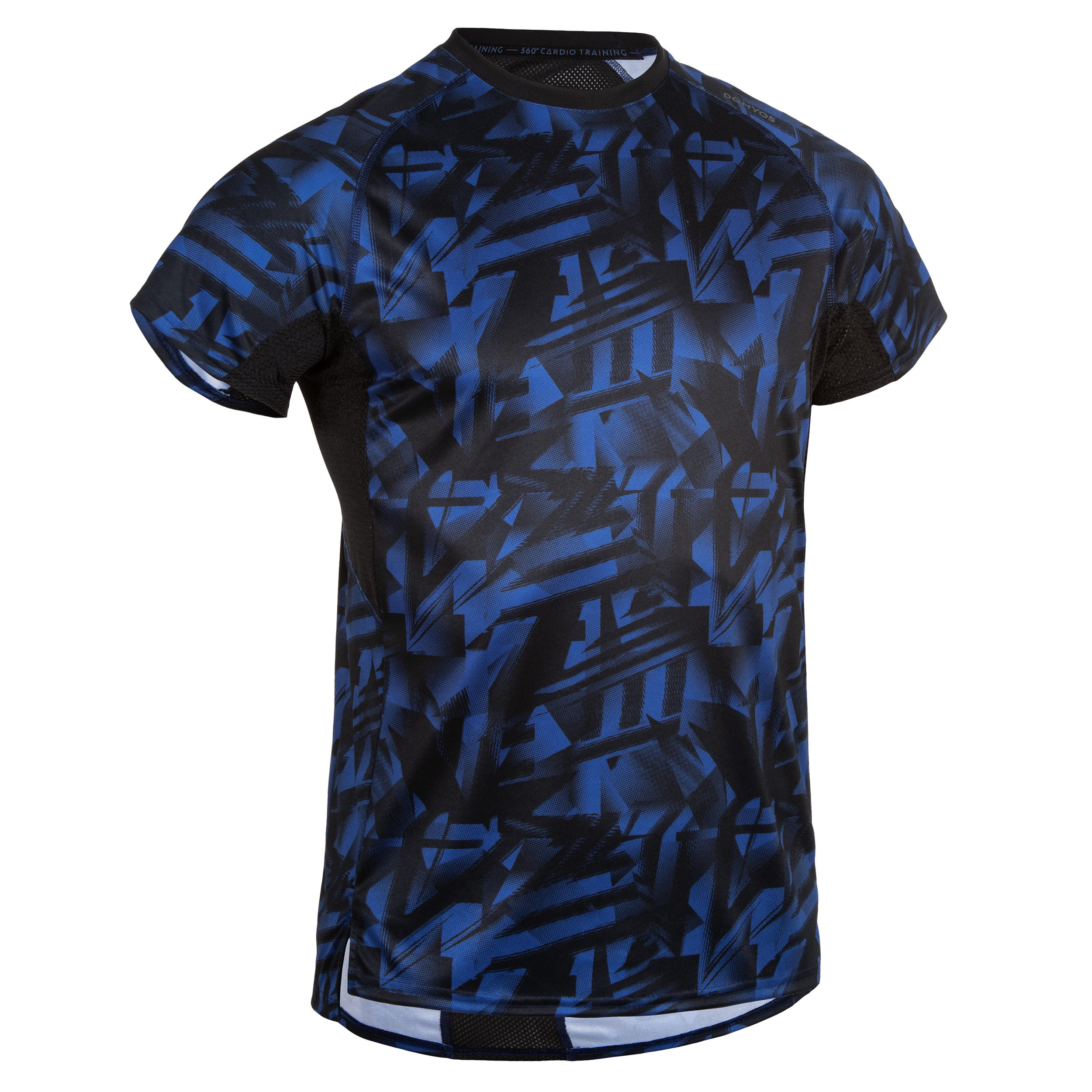 

Men' Occasional Fitness T-Shirt - Printed Blue -  By DOMYOS | Decathlon