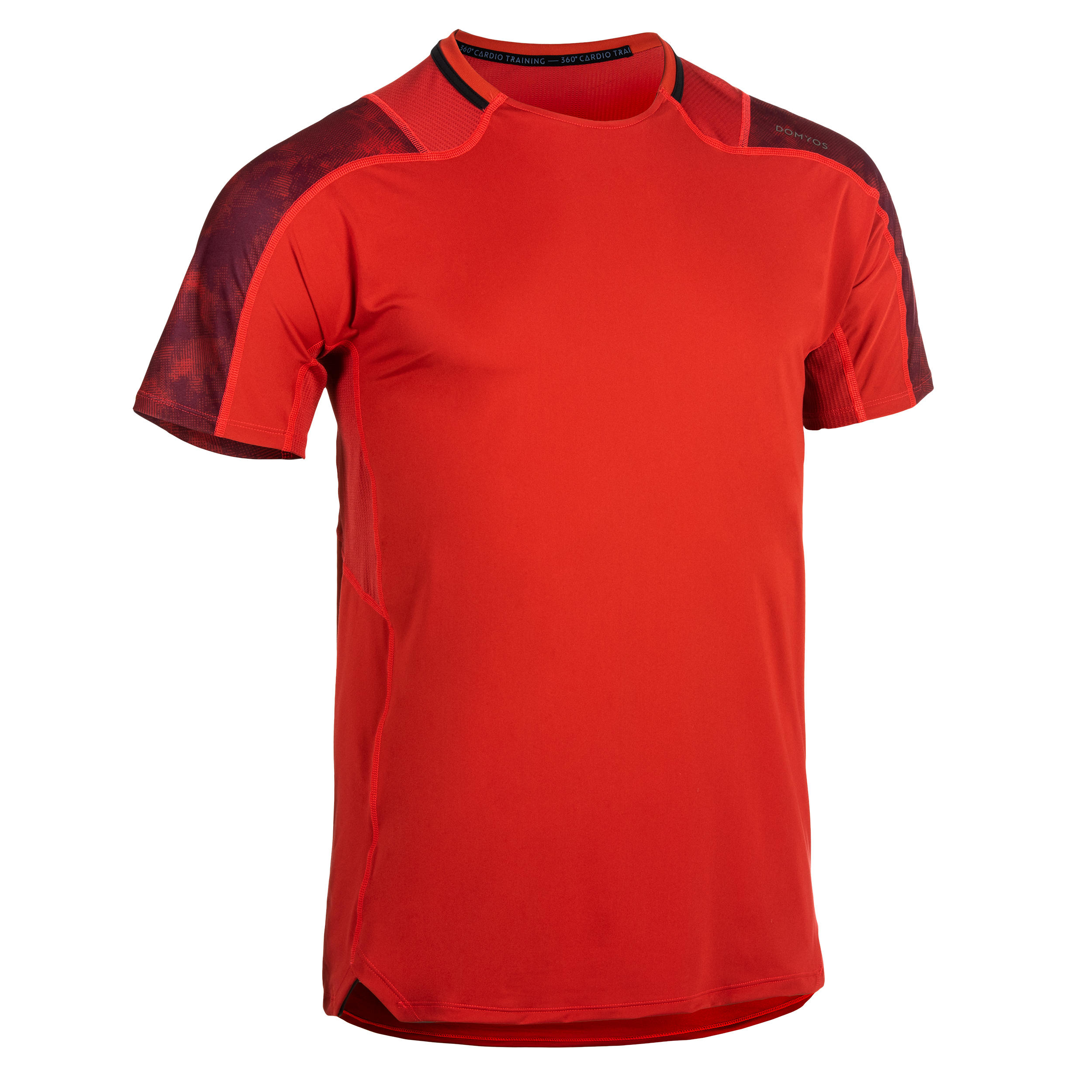 Domyos T Shirt Voor Cardiofitness Heren Fts 500 Rood domyos kopen in de aanbieding