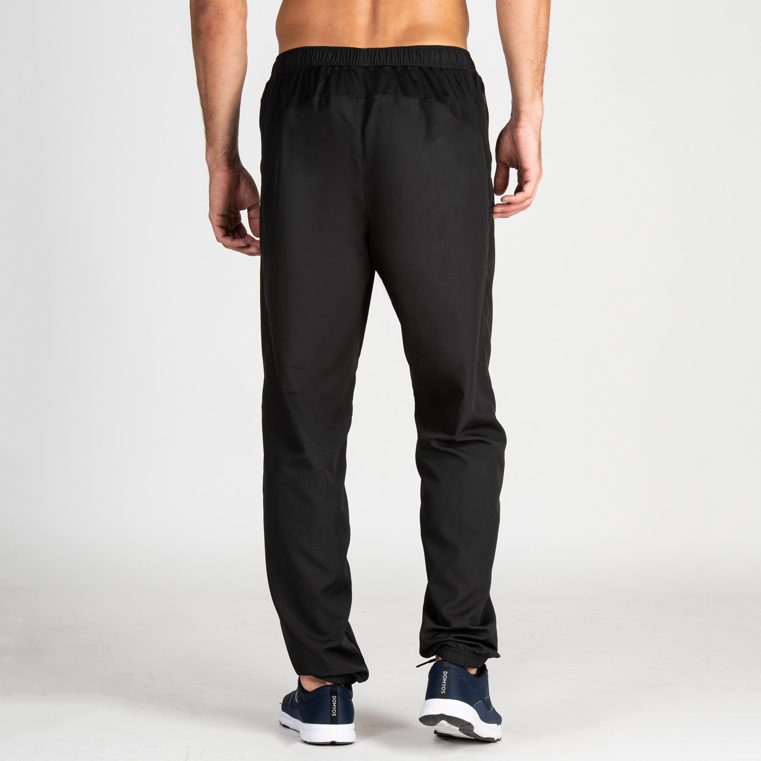 Plain Black Polyester Track Pants