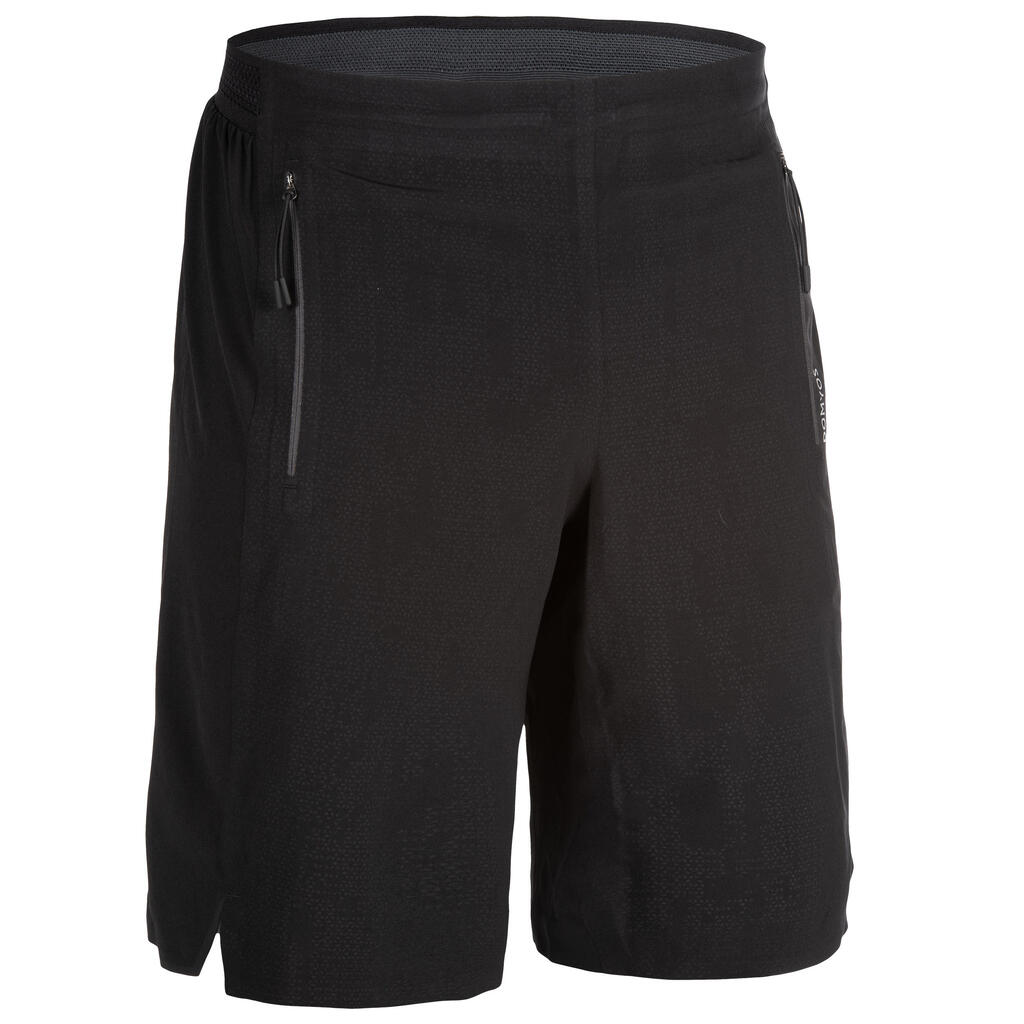 Sporthose kurz FST 900 Fitness Cardio Herren schwarz