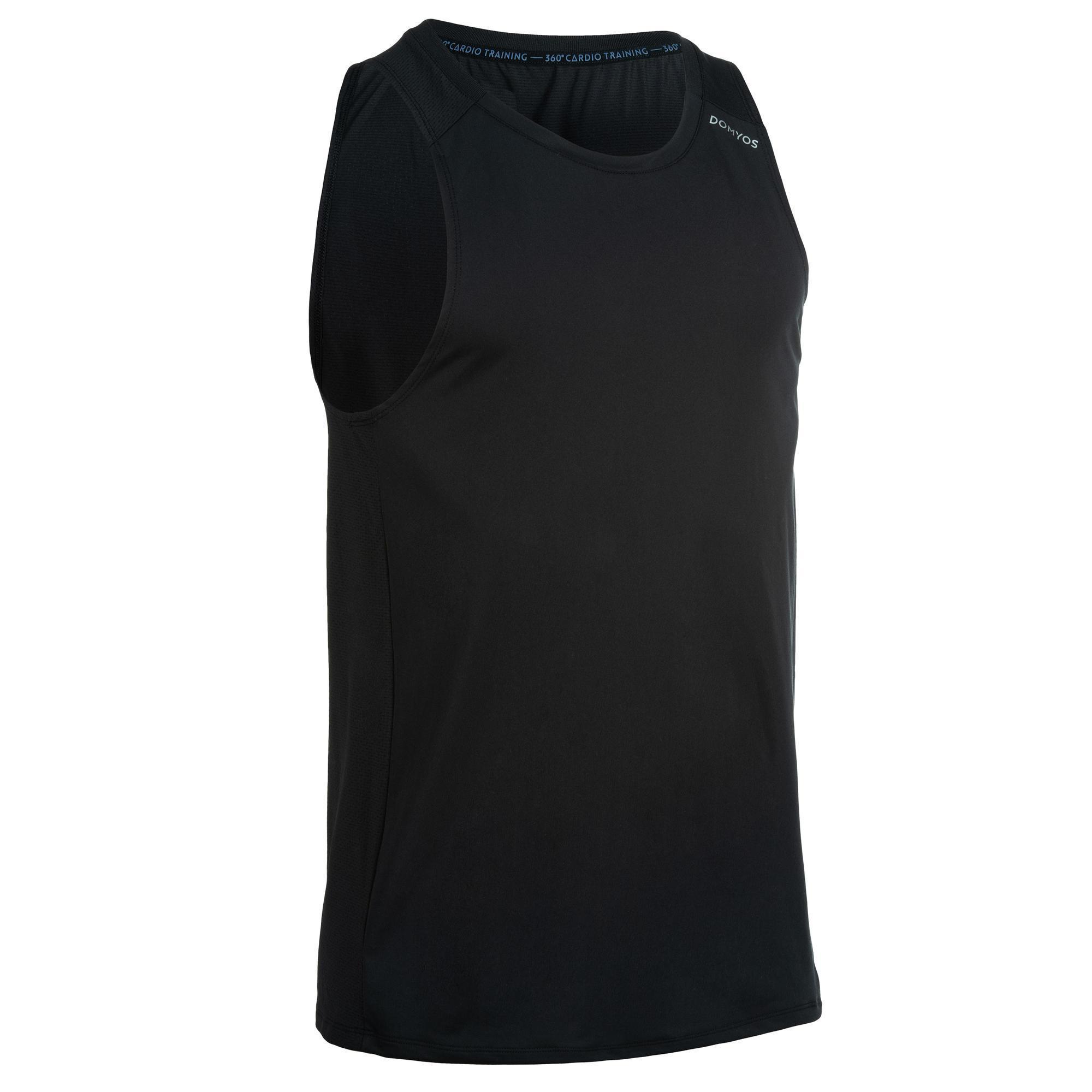 Erkek Siyah Sporcu Atleti Fitness Kardiyo 500 Domyos By Decathlon